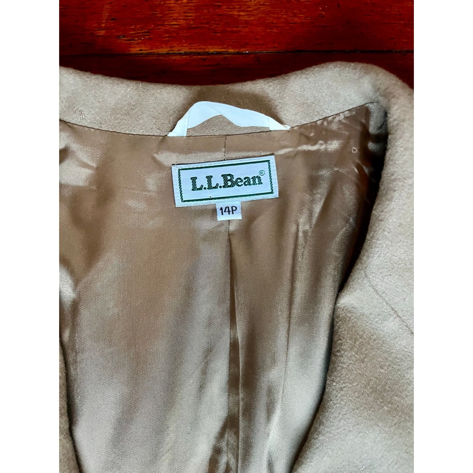 L.L. Bean Vintage 90s L.L.Bean Brown Wool Blazer Suit Jacket 14P Large Size L / US 10 / IT 46 - 4 Thumbnail