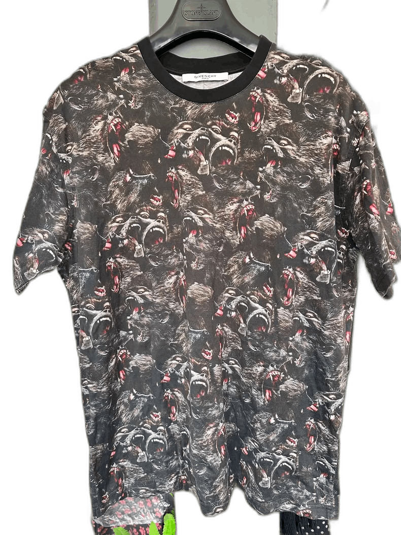 Givenchy Givenchy Givenchy Gorilla Print Short Sleeve TShirt -2507 Size US S / EU 44-46 / 1 - 1 Thumbnail