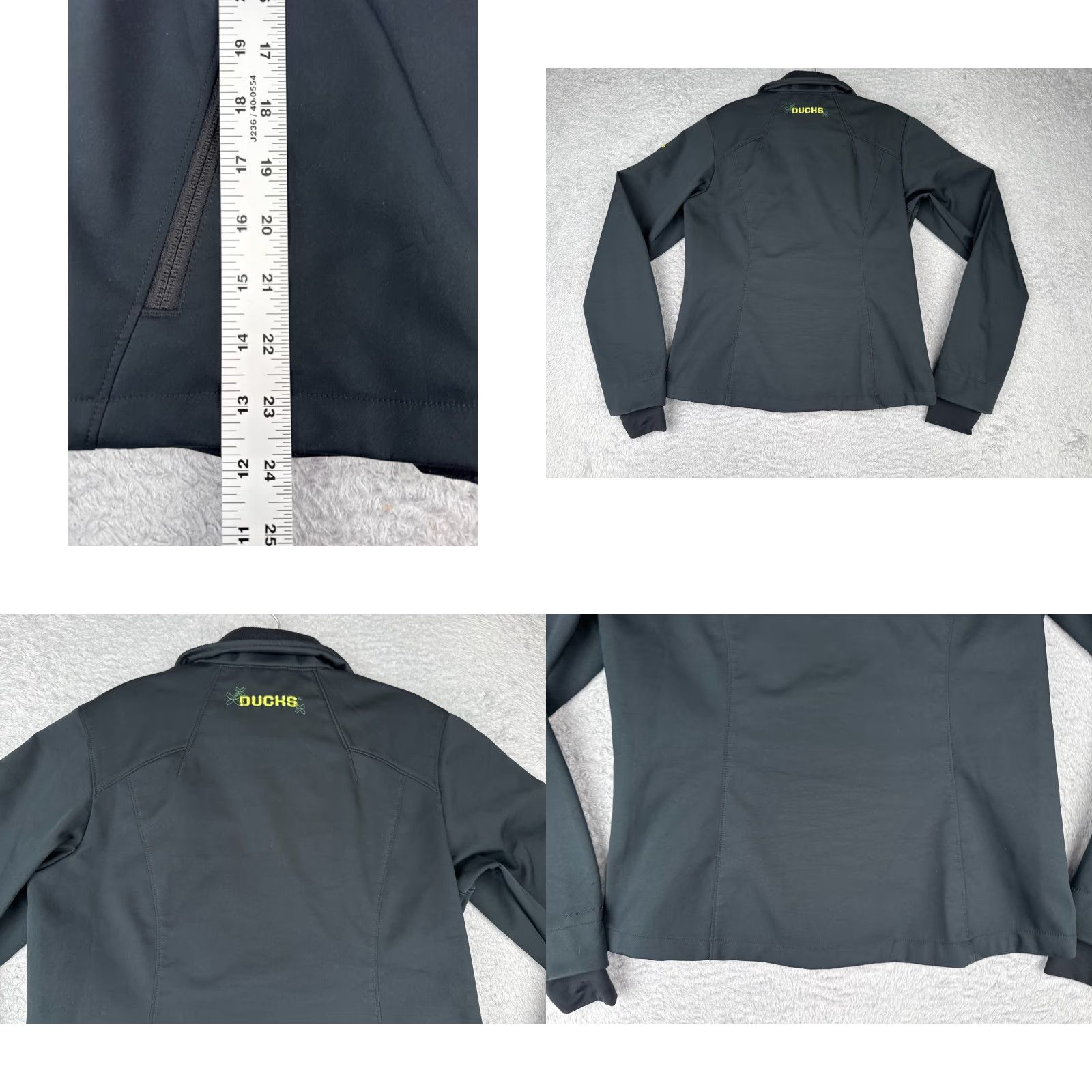 Vintage Columbia Jacket Womens Medium Black Full Zip Omni-Heat Oregon Ducks UD Polyester Size M / US 6-8 / IT 42-44 - 9 Thumbnail