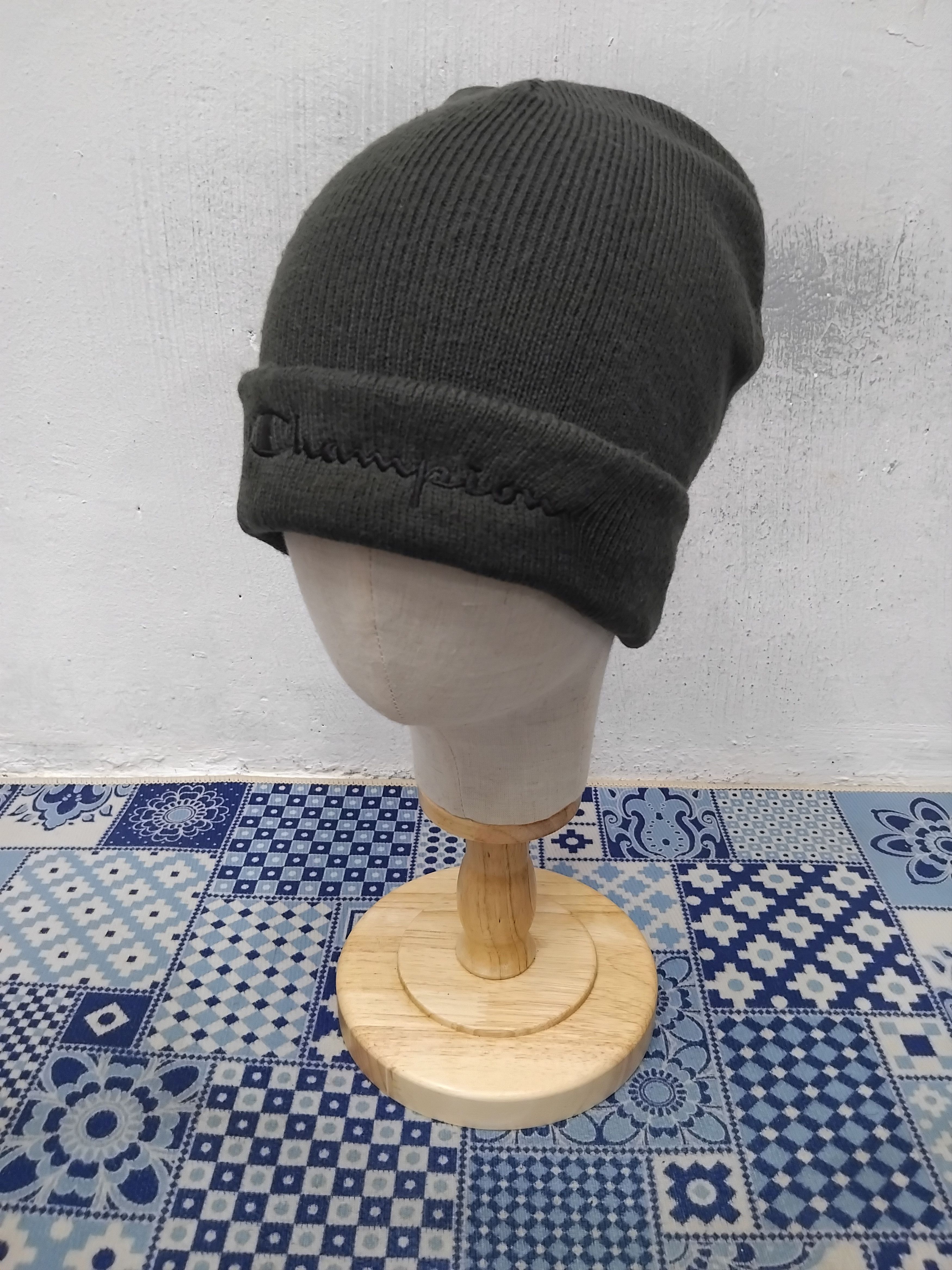 Champion Champion script grey colour beanie Size ONE SIZE - 5 Thumbnail
