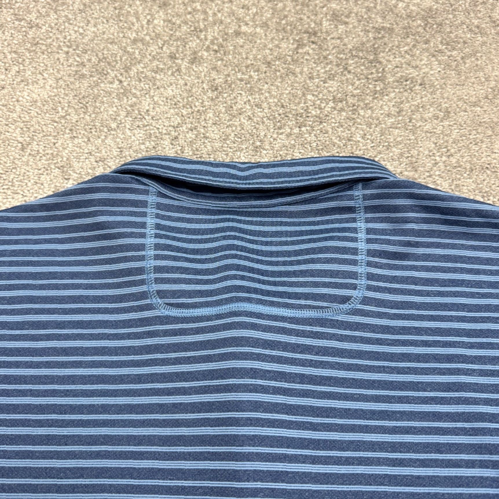 Tommy Bahama Tommy Bahama Performance Polo Shirt Mens 3XL Blue Striped Short Sleeve Golf Fish Size US XXL / EU 58 / 5 - 5 Thumbnail