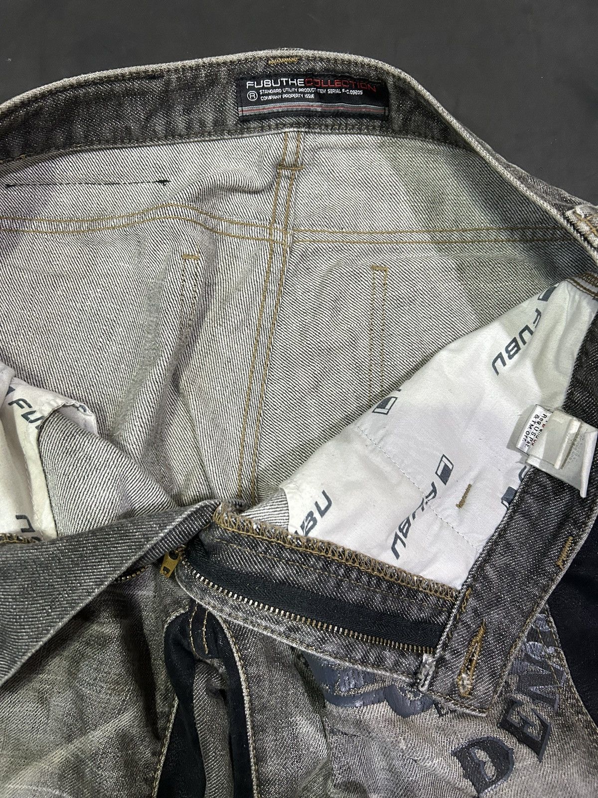 JNCO × Vintage Vintage Fubu Big Rig Denim Baggy Jeans Size US 41 - 8 Thumbnail