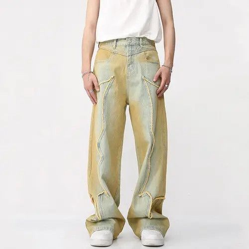 Japanese Brand Gradient Straight Denim Pant Size US 32 / EU 48 - 1 Thumbnail