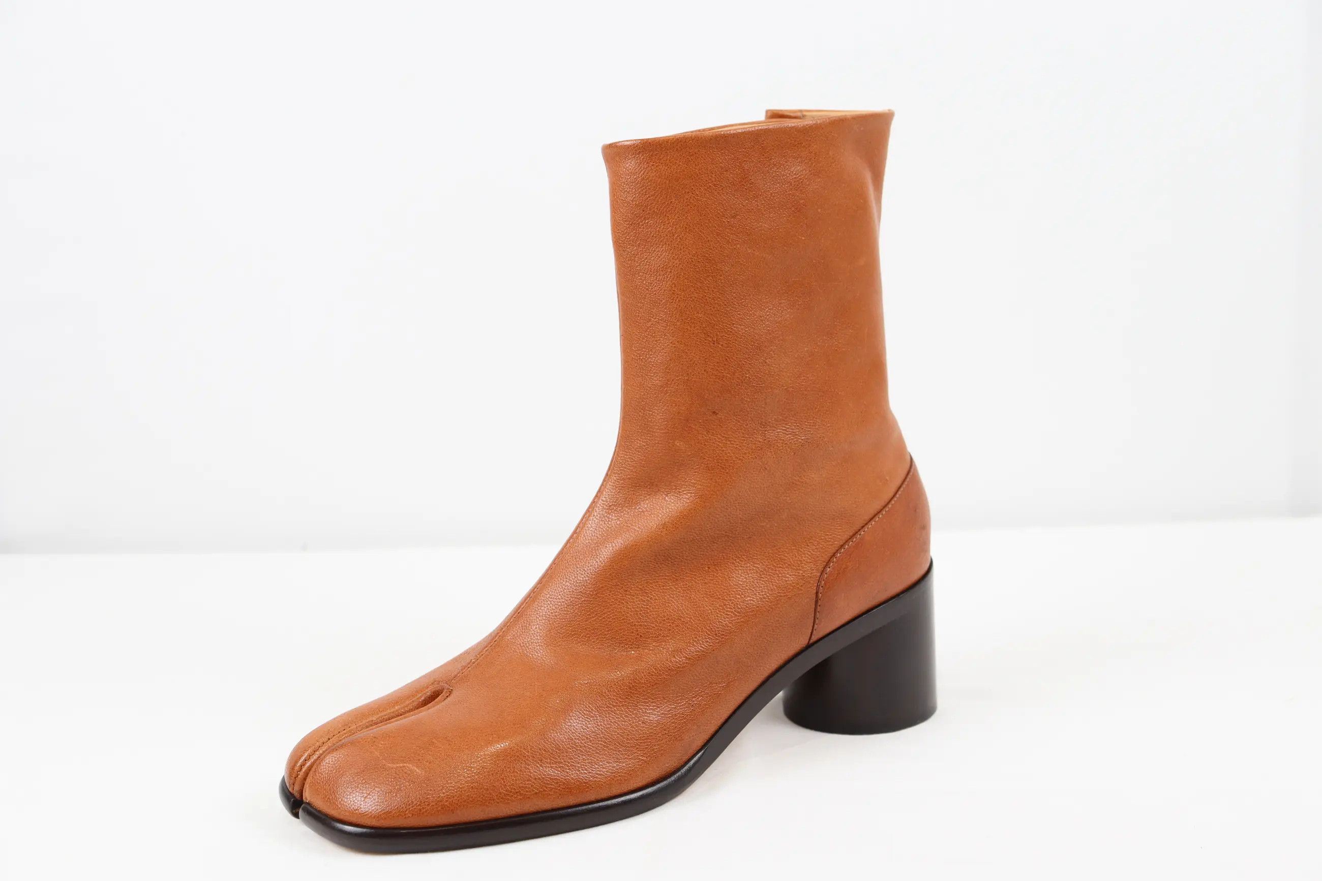 Maison Margiela o1rshd High Tabi Boots in Caramel Size US 12 / EU 45 - 4 Thumbnail