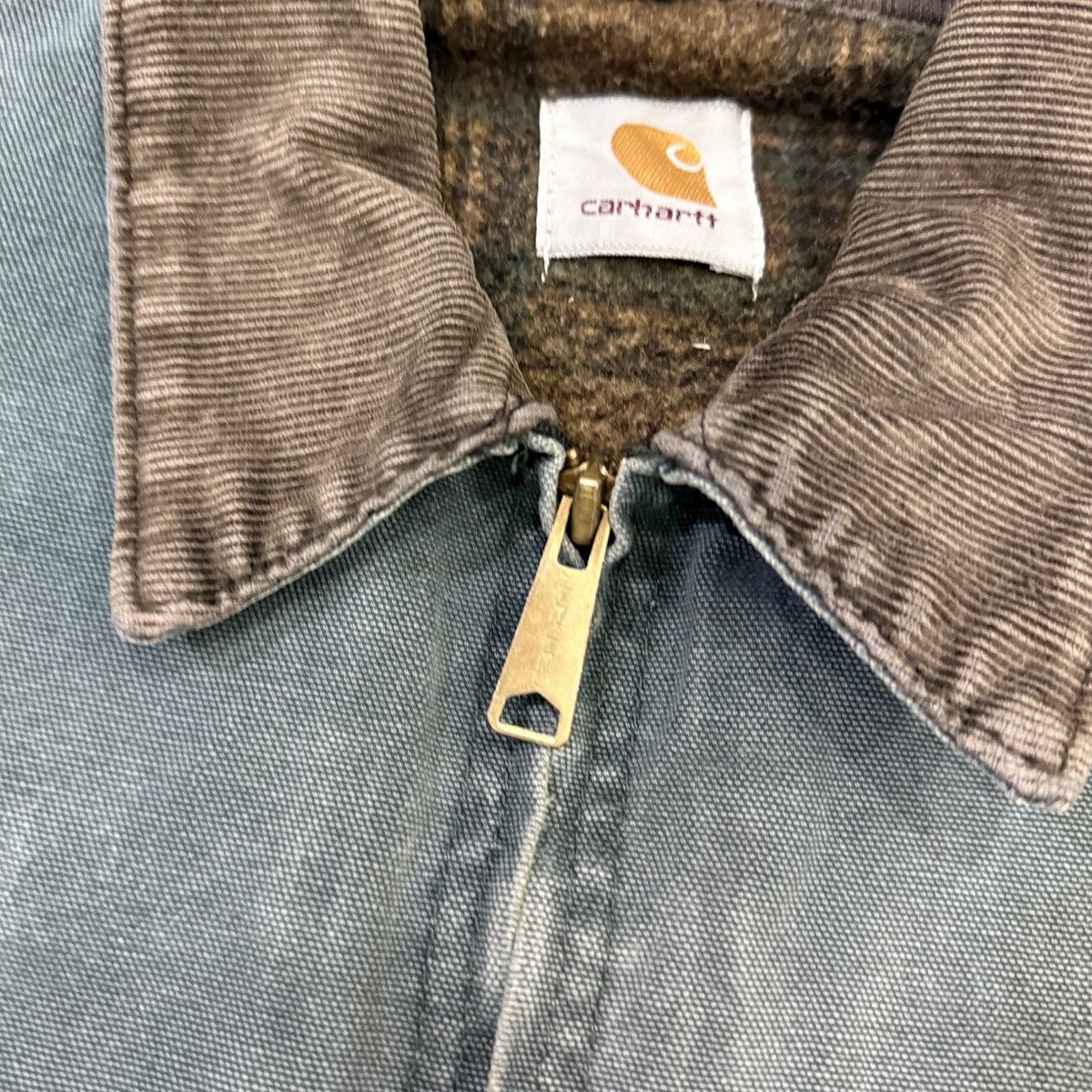 Carhartt 90s Rare💥 Sun Faded Carhartt HTG Detroit Jacket Size US L / EU 52-54 / 3 - 8 Thumbnail