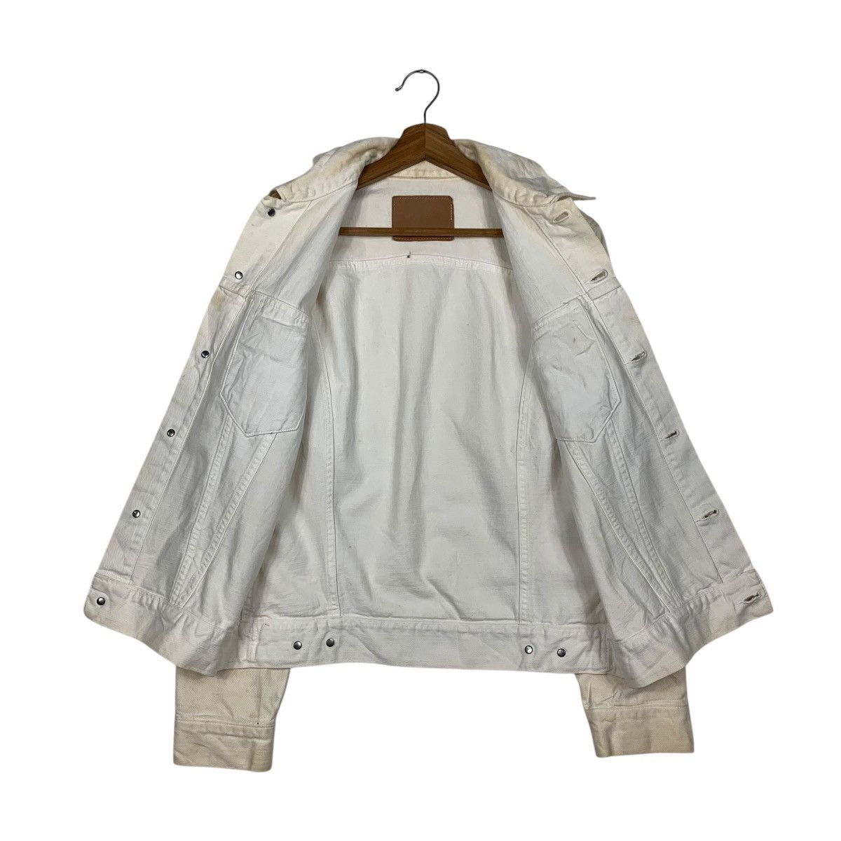 Japanese Brand DOMINGO SPELLBOUND Type 3 White Denim Jacket #2096-C91 Size US M / EU 48-50 / 2 - 11 Thumbnail