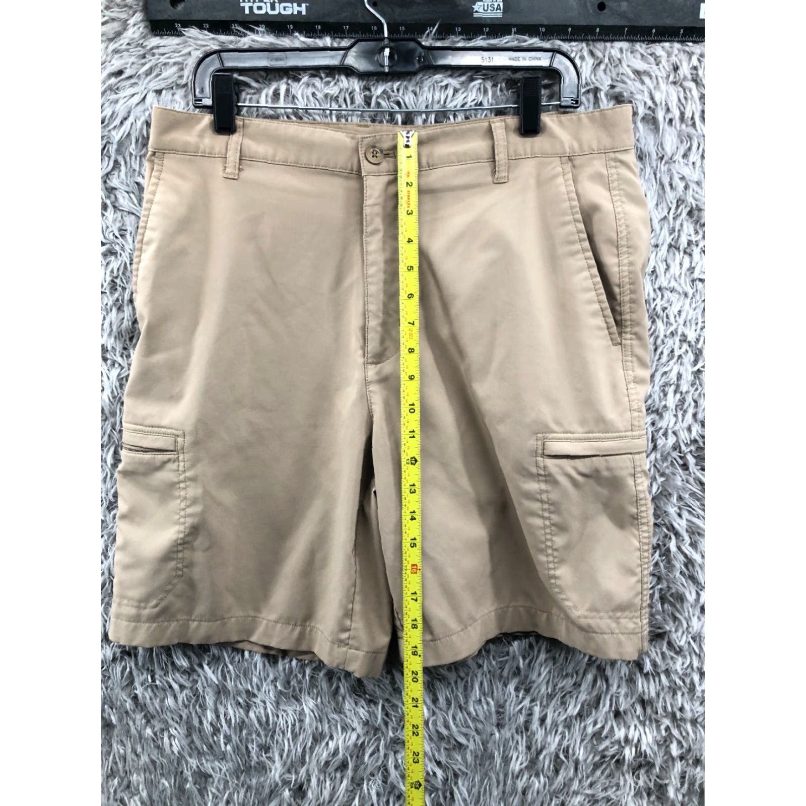 Chaps Chaps Cargo Shorts Mens Size 34 Mid Rise Beige Medium Wash Size US 34 / EU 50 - 3 Thumbnail