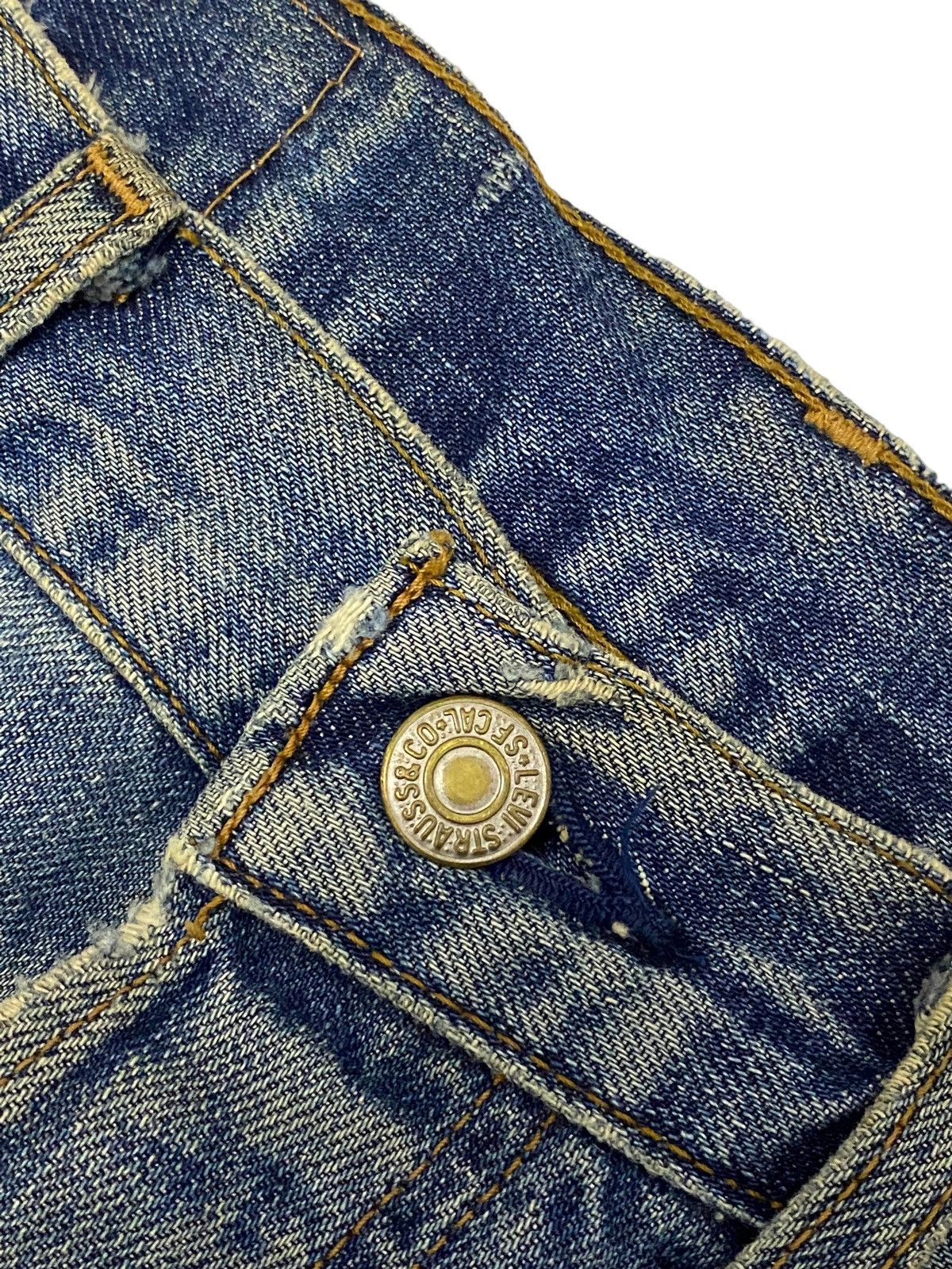Japanese Brand × Levi's Levis Vintage Clothing 509 Mud Max Washed Coffee Button Fly Size US 29 - 7 Thumbnail
