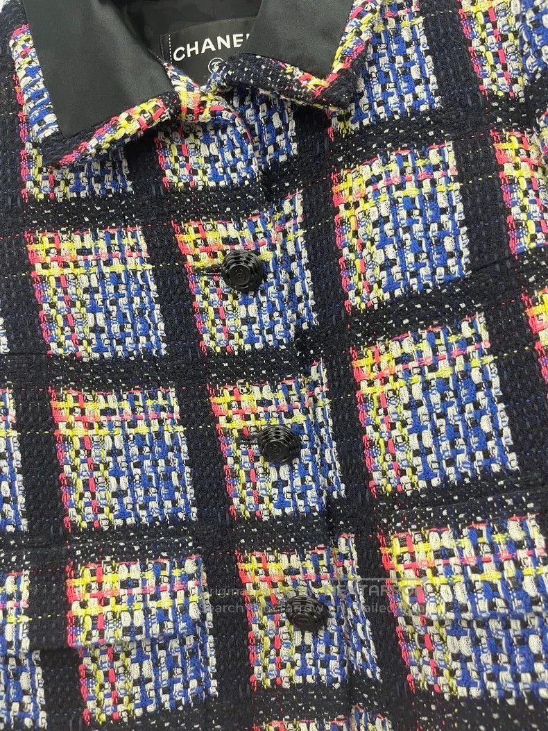 Chanel Chanel Colourful tweed lapel coat Size XS / US 0-2 / IT 36-38 - 2 Thumbnail