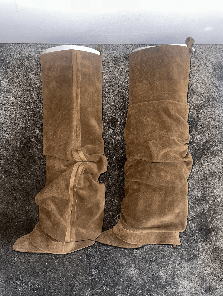 The Attico Rea Suede Leather Tube Boots Size US 7.5 / IT 37.5 - 6 Thumbnail
