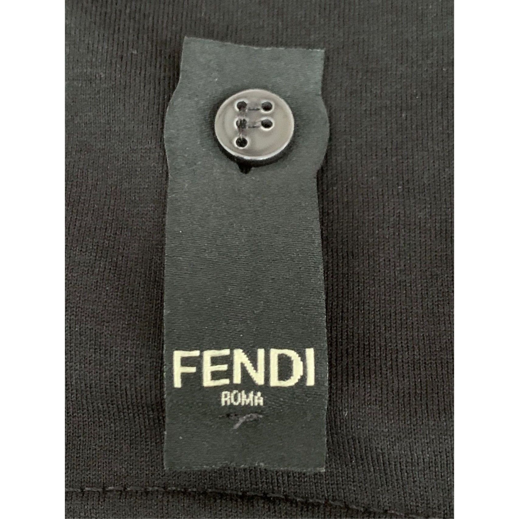 Fendi Fendi Roma Little Monster Slant Eye Short Sleeve T-Shirt Bla Size XS / US 0-2 / IT 36-38 - 4 Thumbnail