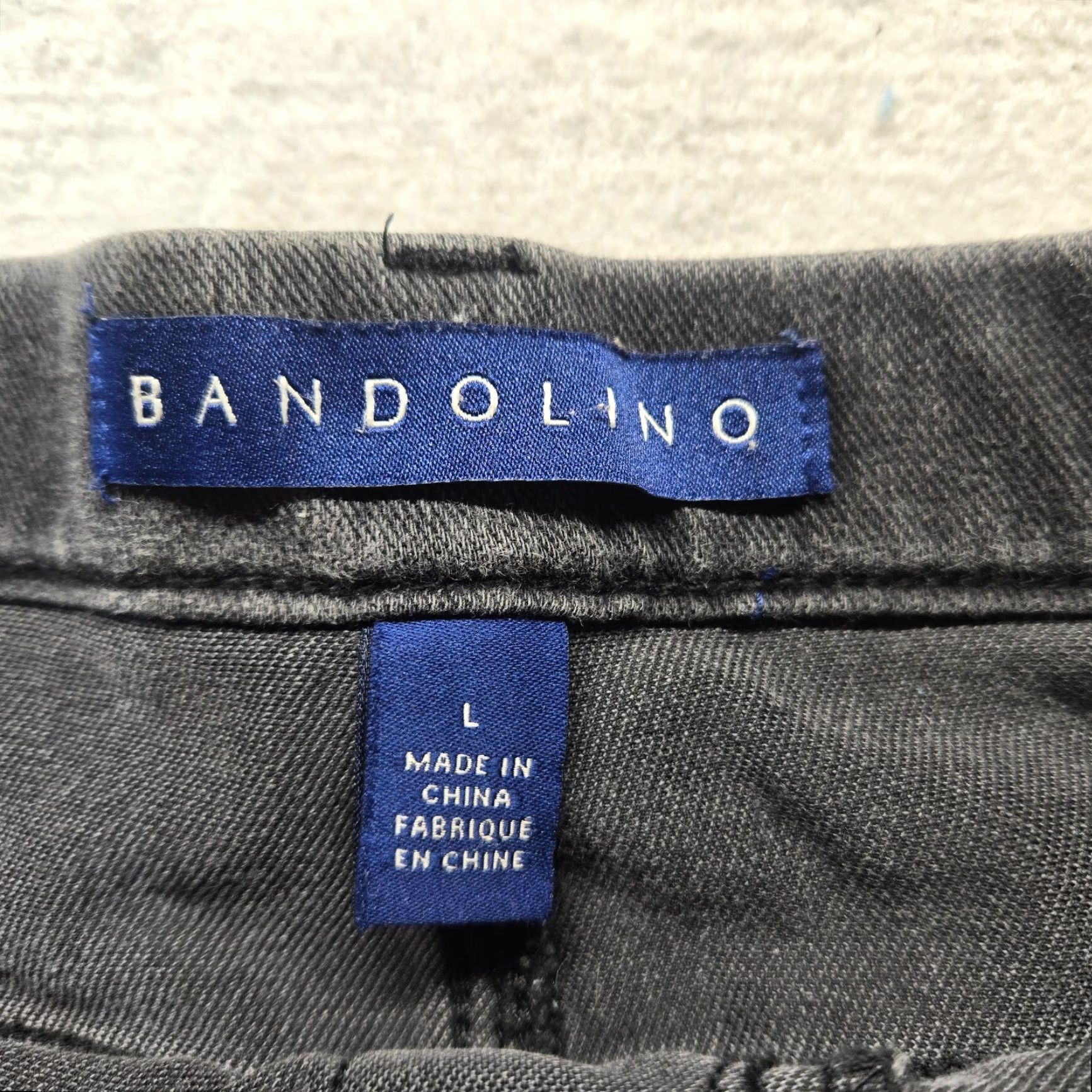 Vintage Bandolino Amy Jeans Solid Black Adult Women L Bandolino Amy Straight Leg Denim Pants Women Large Black Jeans Pants Size 36" / US 14 / IT 50 - 3 Thumbnail