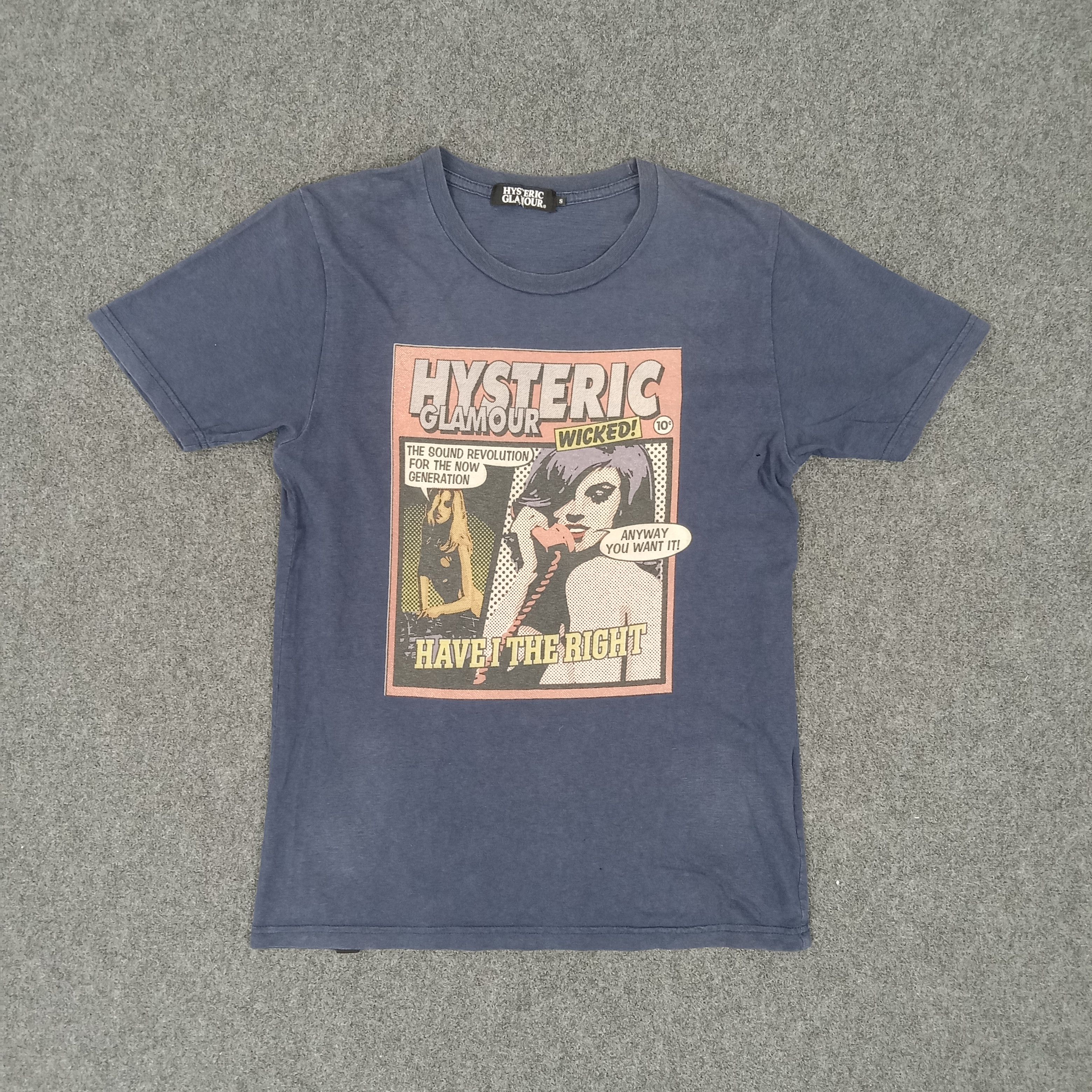 Hysteric Glamour Comic Style Japan Brand Tshirt hysteric glamour