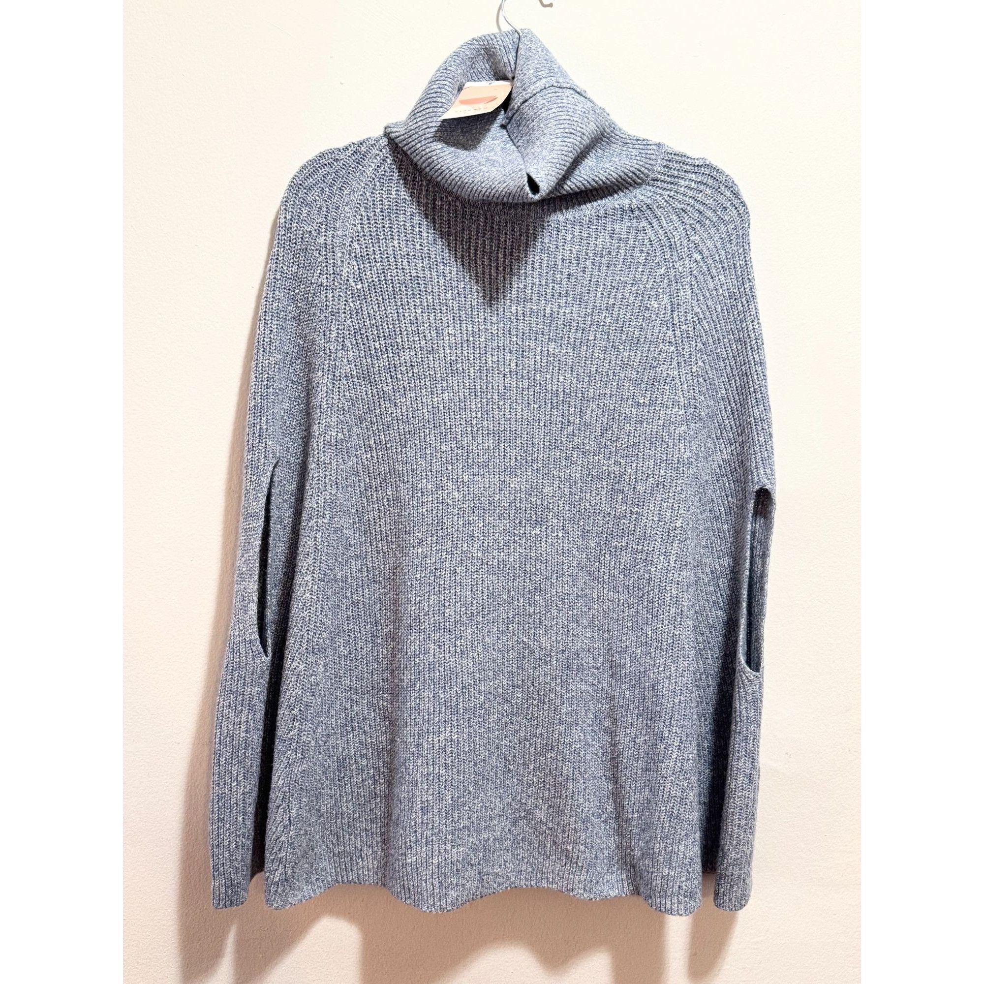 Other Kirundo Blue Turtleneck Knit Cape Sleeveless Sweater Size XL Size XL / US 12-14 / IT 48-50 - 1 Thumbnail