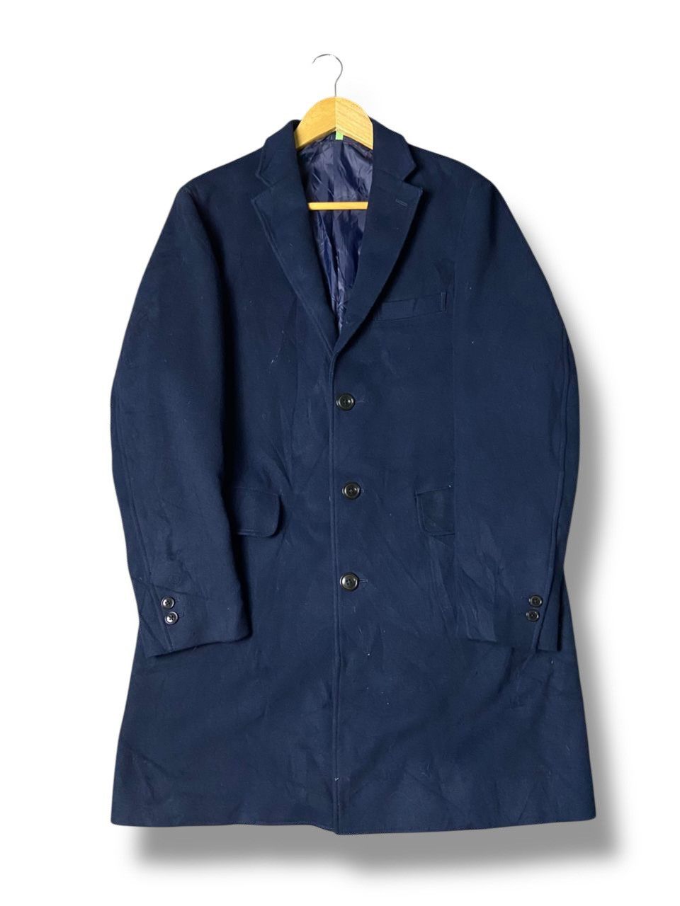 Beams Japan Vintage BEAM Japanese Brand Polyester Long Coat (137) Size US S / EU 44-46 / 1 - 1 Thumbnail