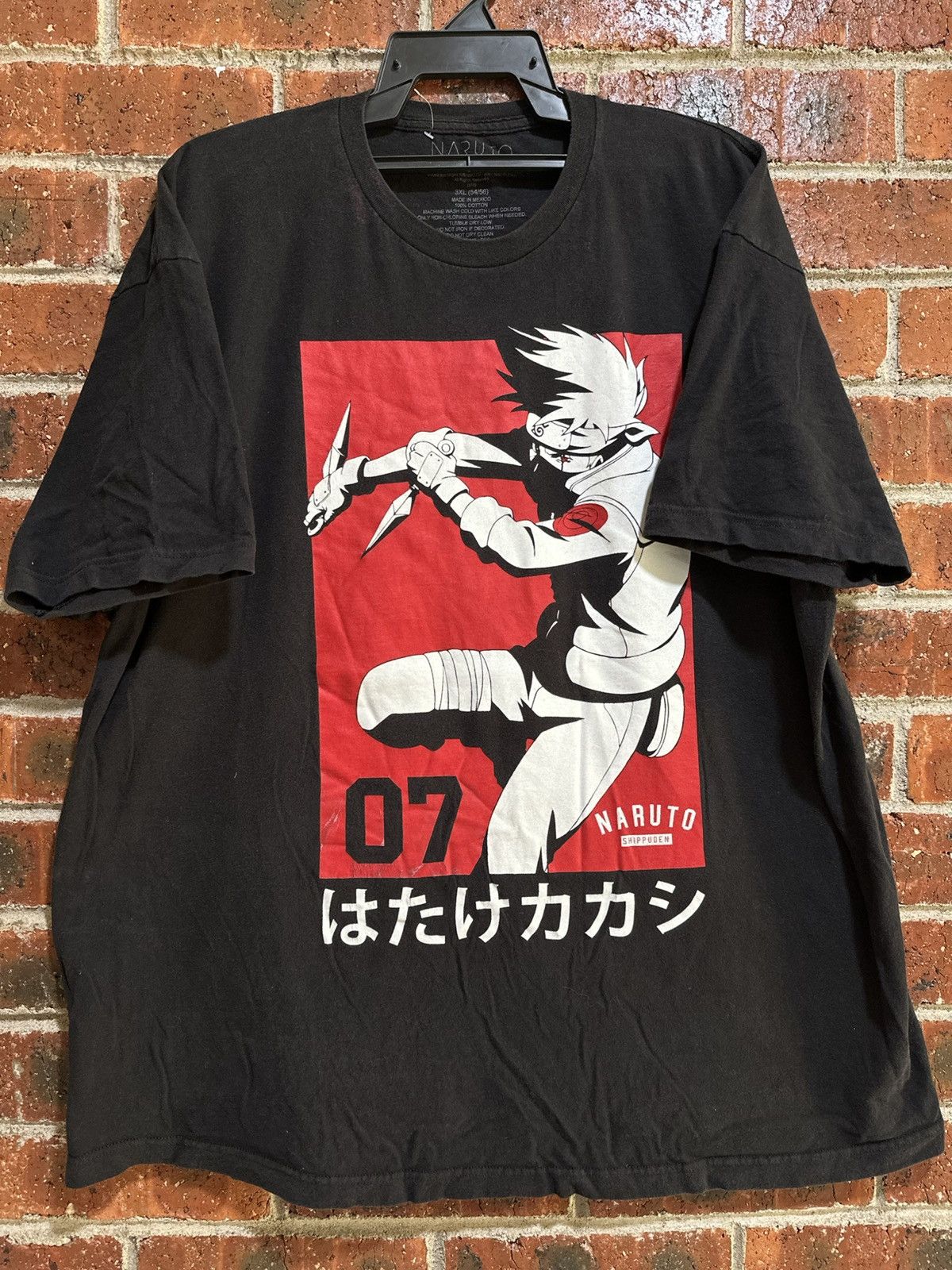 Anime Vintage Naruto Shippuden Faded Oversize Tee Size US XXL / EU 58 / 5 - 2 Thumbnail