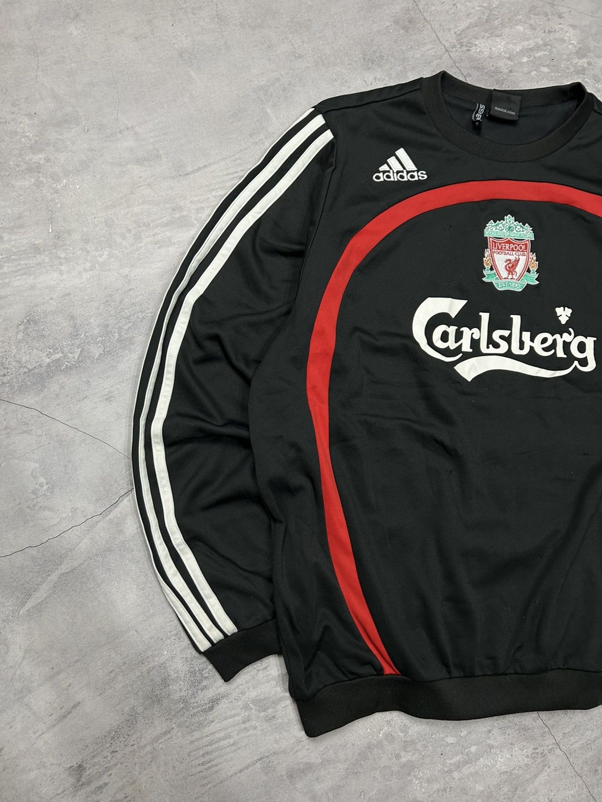 Vintage Vintage 2007/08 Adidas Liverpool Sweatshirt football soccer Size US M / EU 48-50 / 2 - 2 Thumbnail