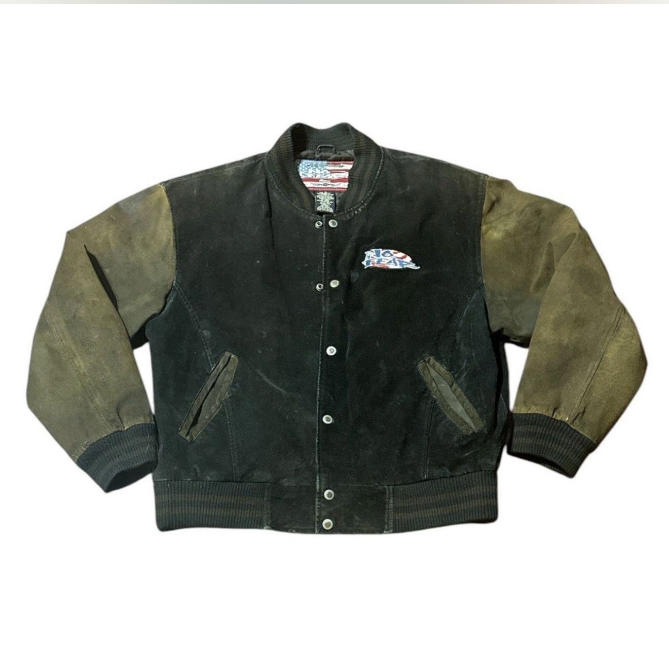 No Fear Y2K No Fear leather bomber jacket Size US M / EU 48-50 / 2 - 1 Thumbnail