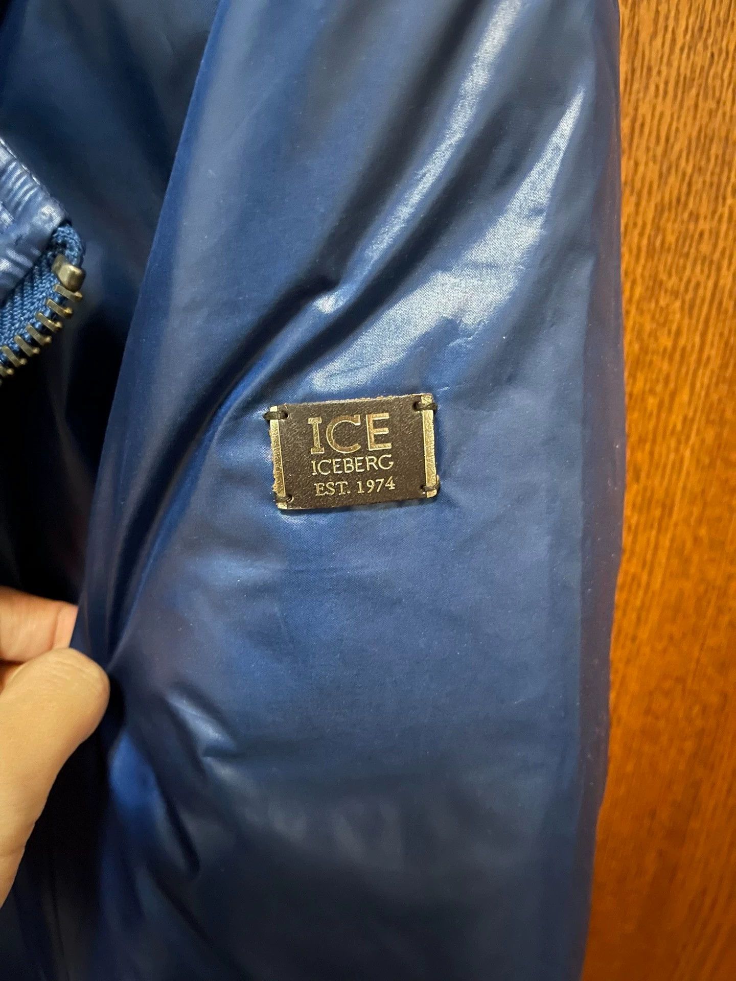 Iceberg iceberg blue double-faced down jacket 54 Size US L / EU 52-54 / 3 - 4 Thumbnail