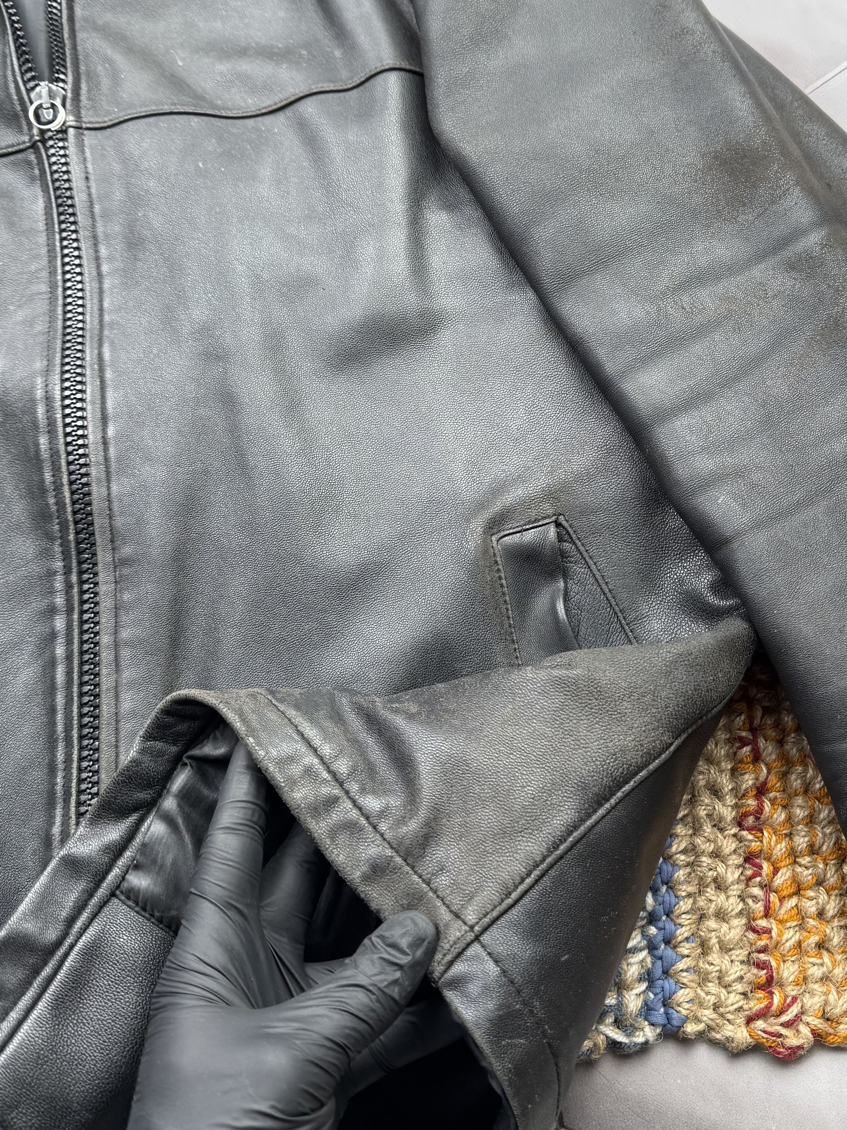 Japanese Brand Vintage Leather Jacket (E4) Size US M / EU 48-50 / 2 - 4 Thumbnail