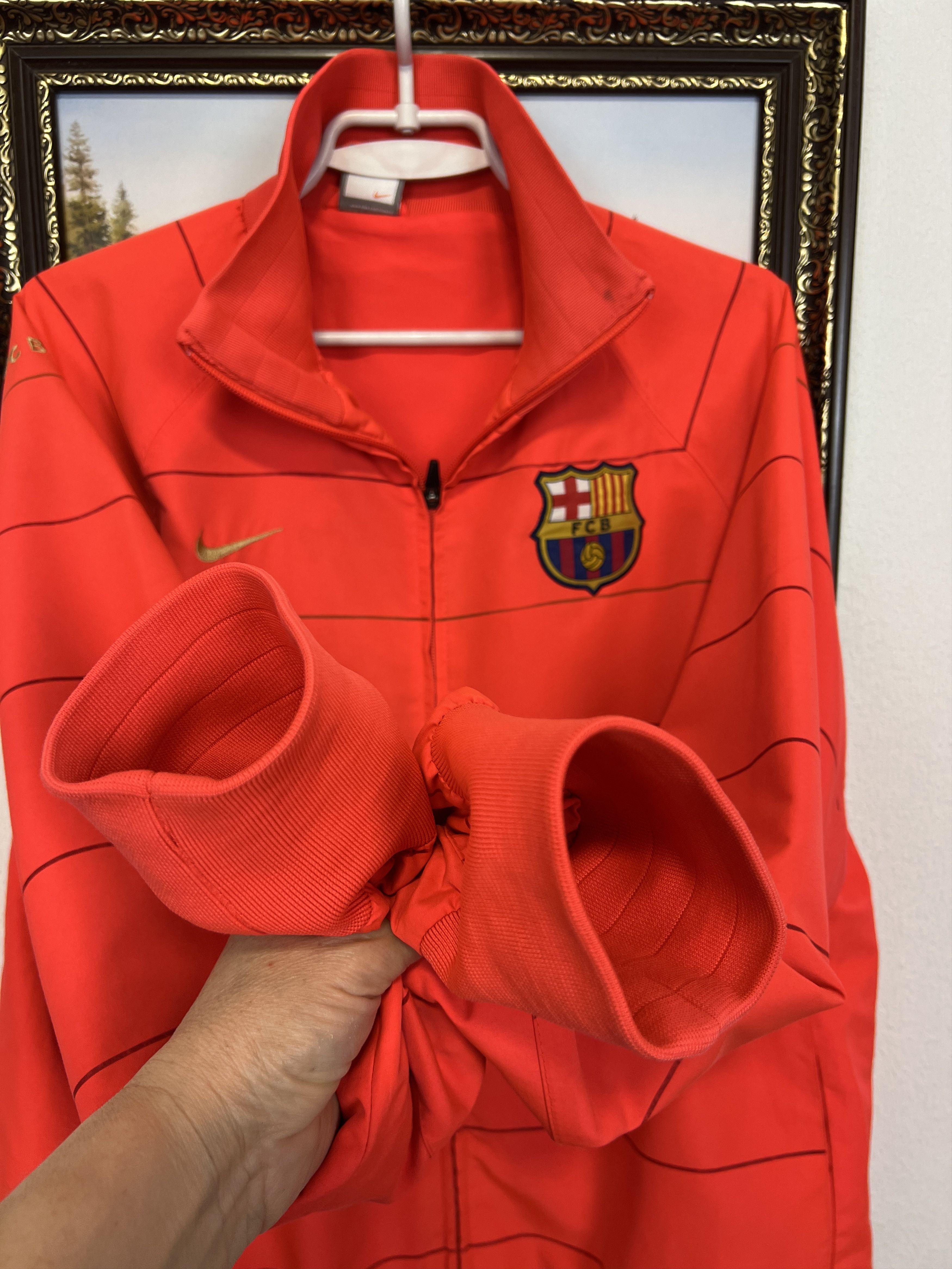 Nike Vintage Nike FC Barcelona Football Jacket Soccer Track Top Size US L / EU 52-54 / 3 - 7 Thumbnail