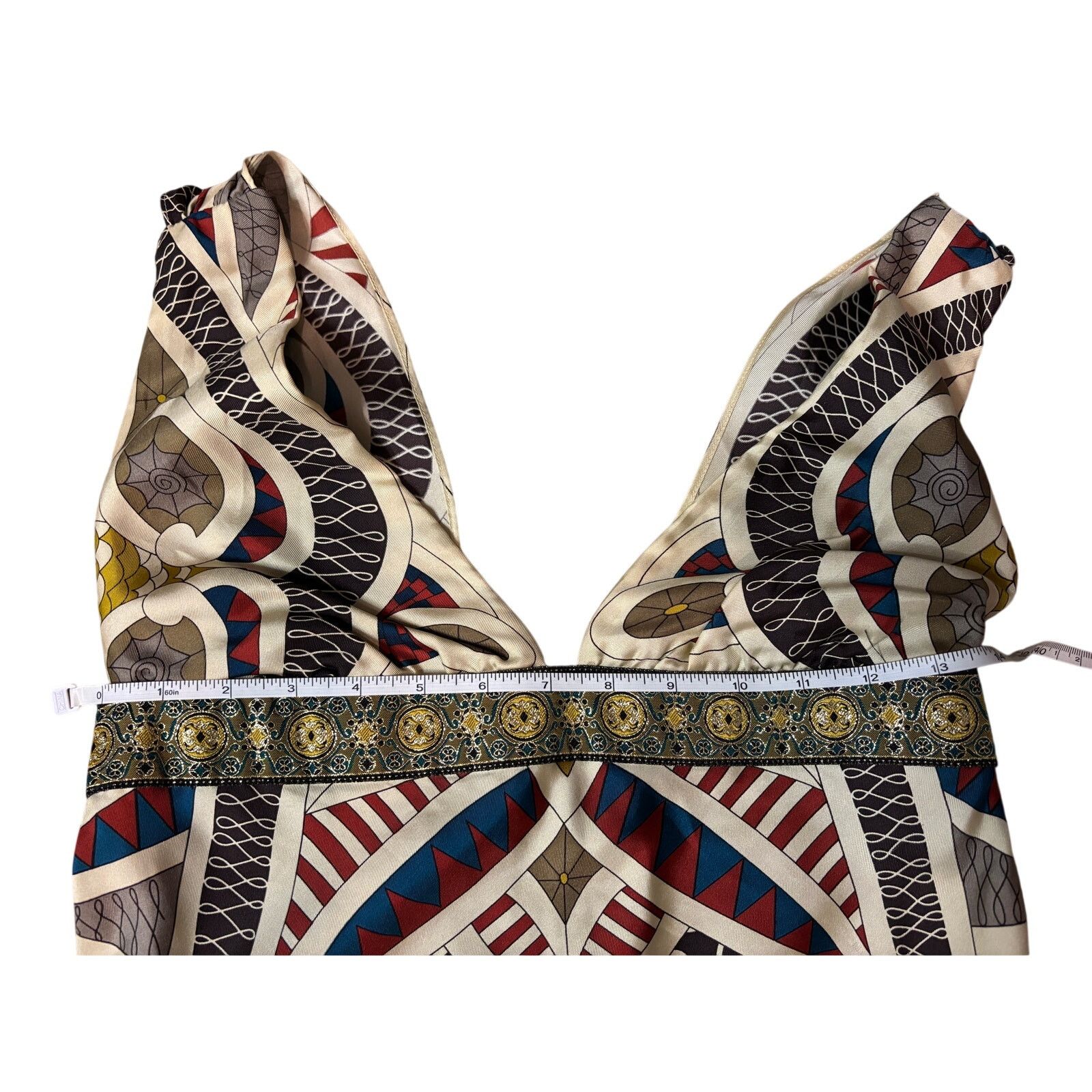 Nicole Miller Nicole Miller Silk Multi-Color Slip Dress Size 6 Size S / US 4 / IT 40 - 9 Thumbnail