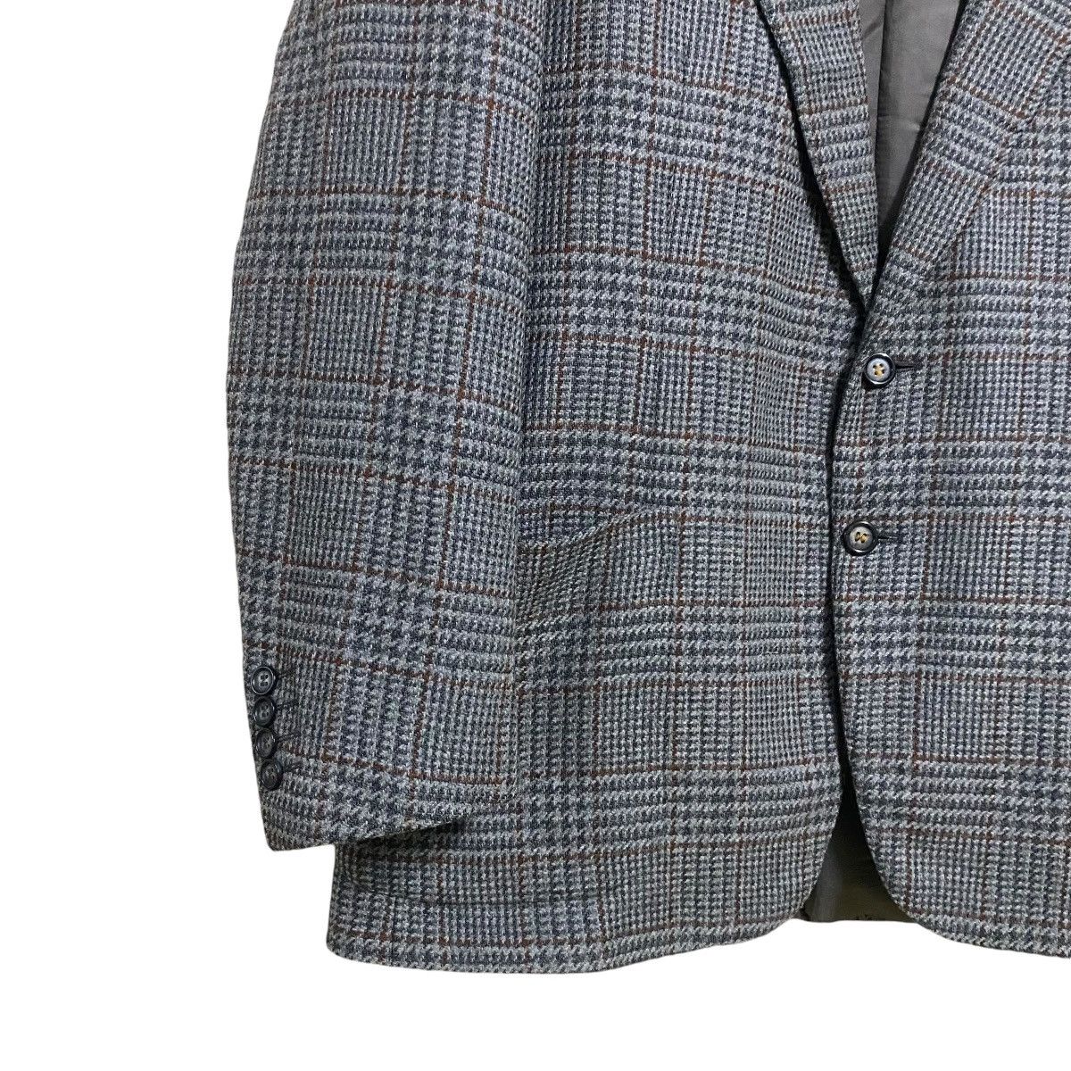 Celine Vintage Celine Houndstooth Checked Wool Blazer Jacket Size US L / EU 52-54 / 3 - 6 Thumbnail
