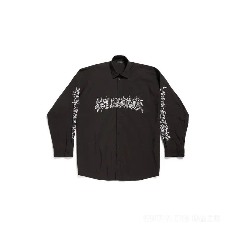 Balenciaga o1la1rc1a0226 DIY Metal Outline Engineered Shirt Oversized Size US XL / EU 56 / 4 - 1 Thumbnail