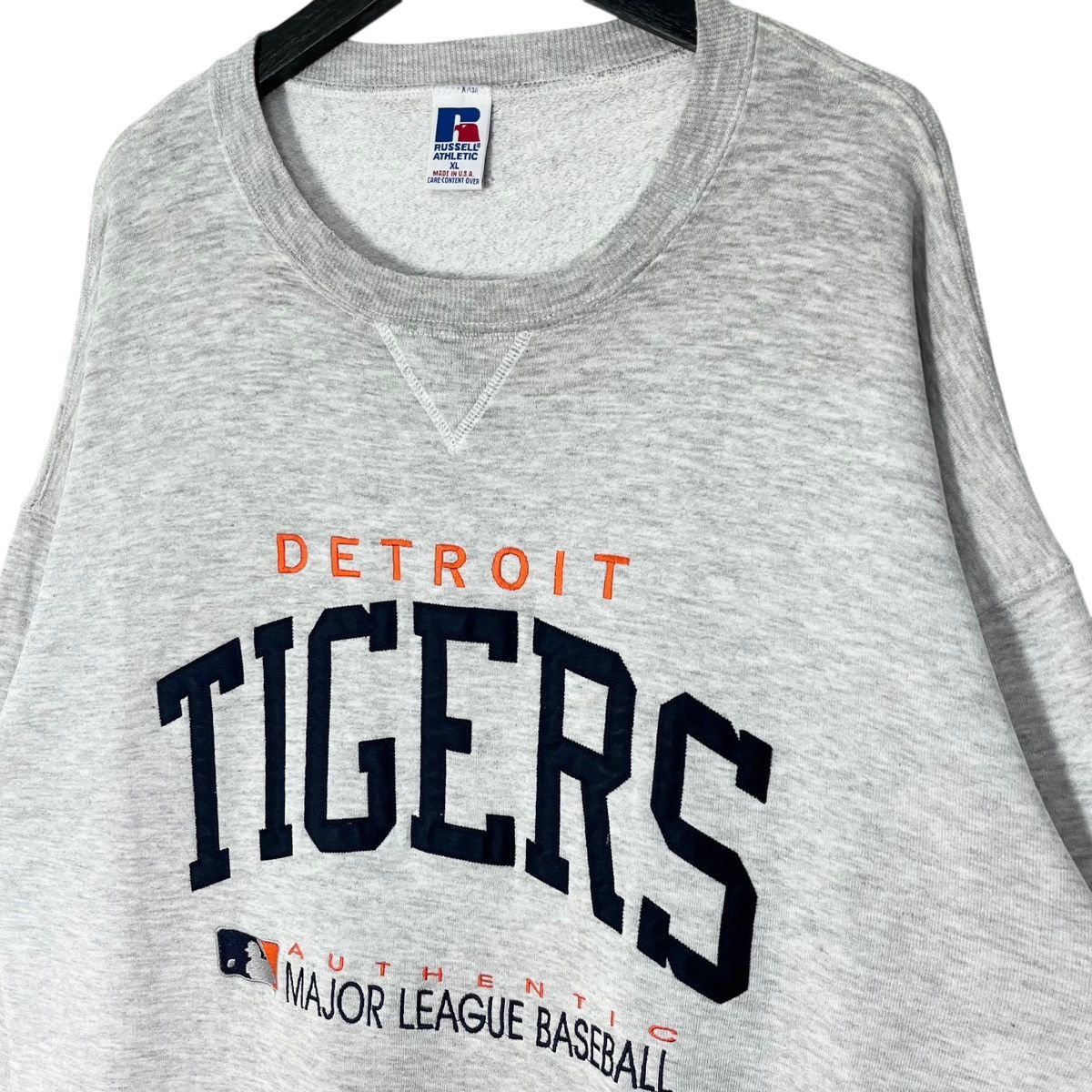 MLB × Vintage Vintage MLB Detroit Tigers Baseball Sweatshirt Size US XL / EU 56 / 4 - 2 Thumbnail