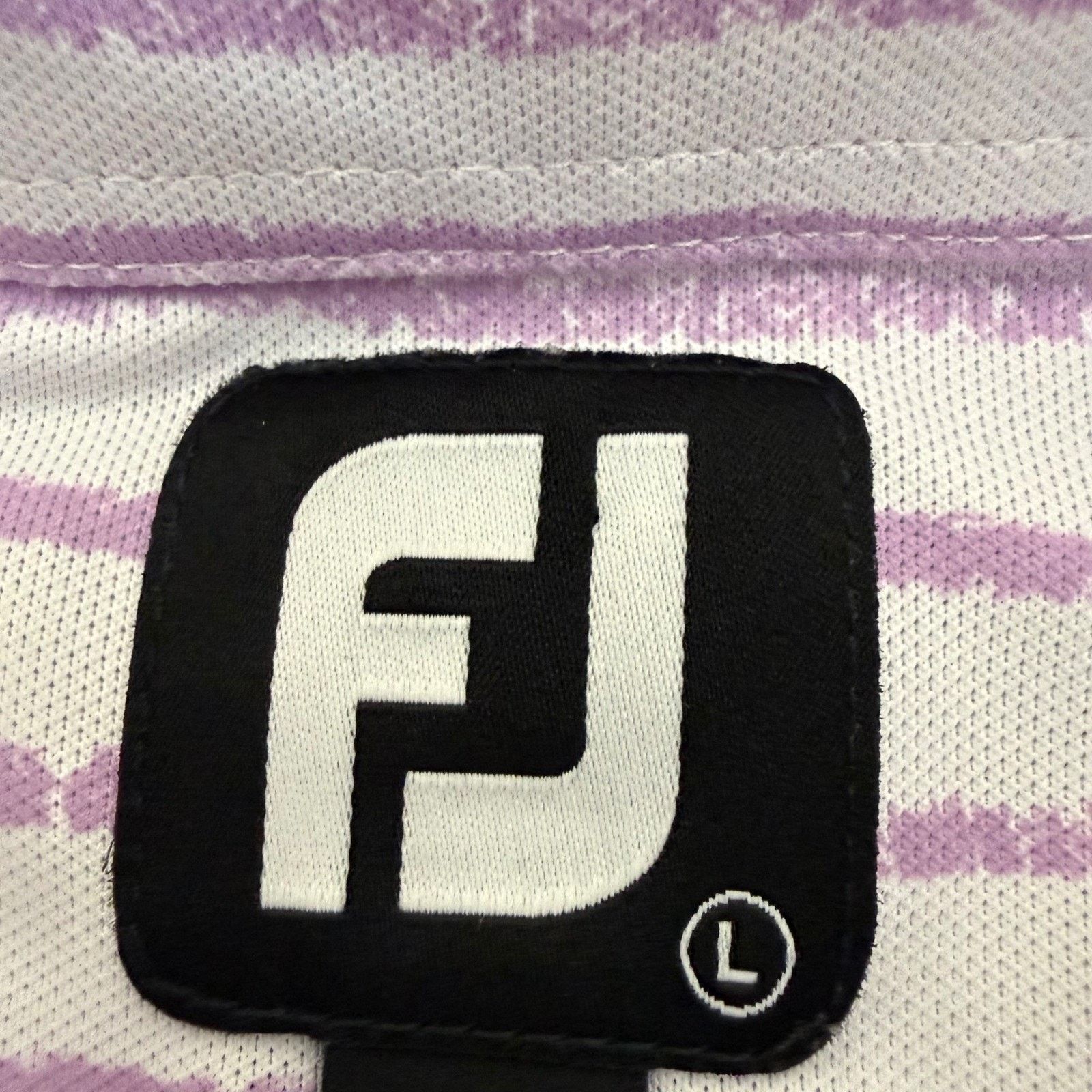 Footjoy FootJoy FJ Polo Shirt Men L Purple Stripe Performance Golf Size US L / EU 52-54 / 3 - 2 Thumbnail