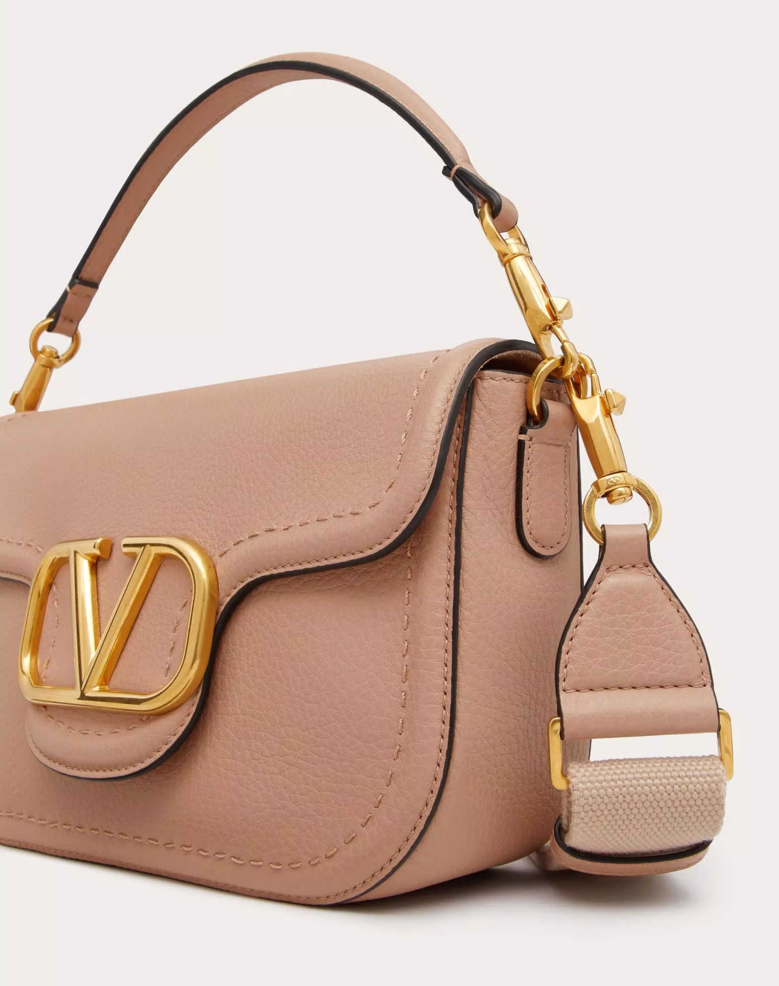 Valentino o1s22i1n0924 Size: OS / Leather Shoulder Bag in Pink Size ONE SIZE - 7 Thumbnail