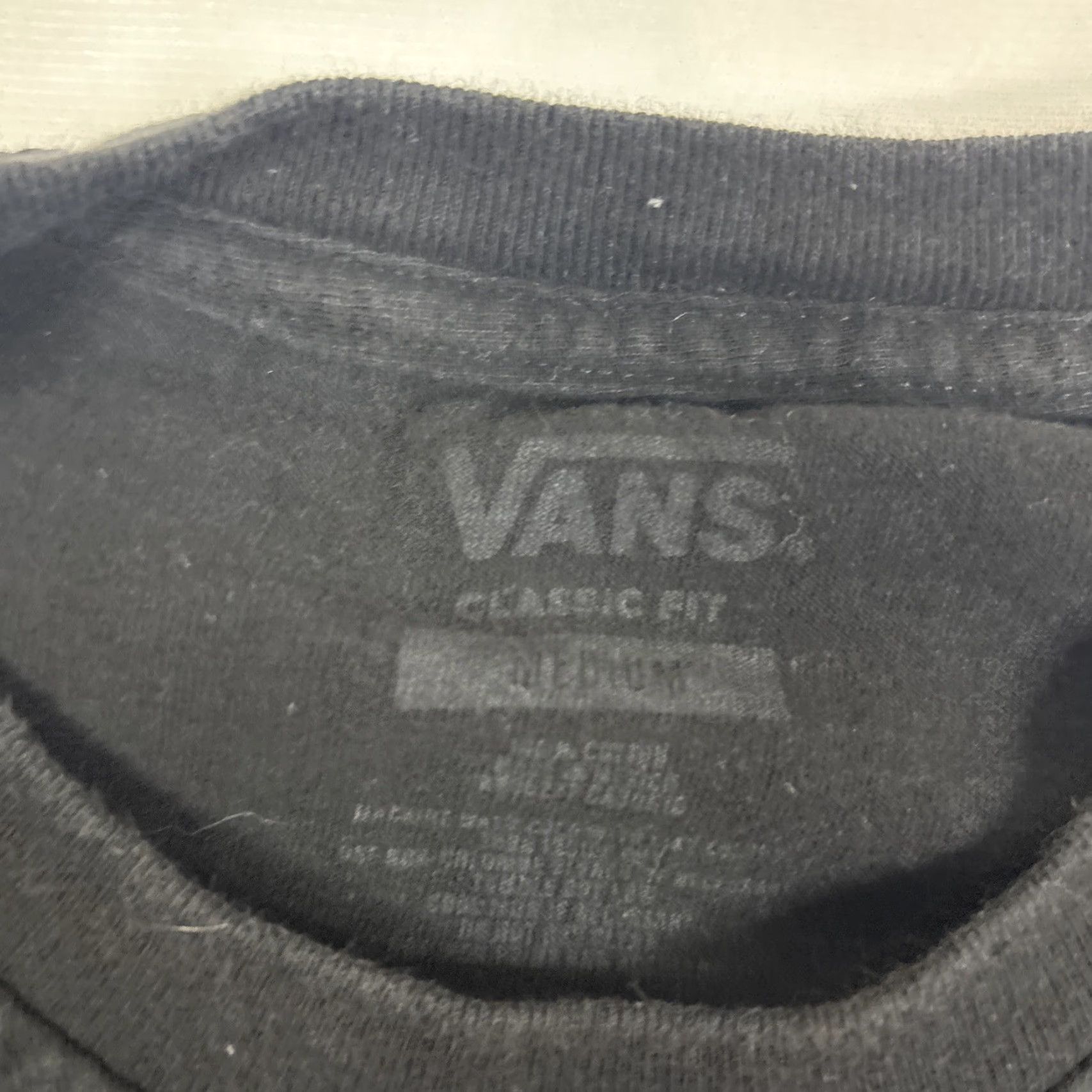 Vans VANS T-Shirt Mens M Black Reaper Graphic Blue Skate Surf Short Sleeve Crew Neck Logo Size US M / EU 48-50 / 2 - 3 Thumbnail