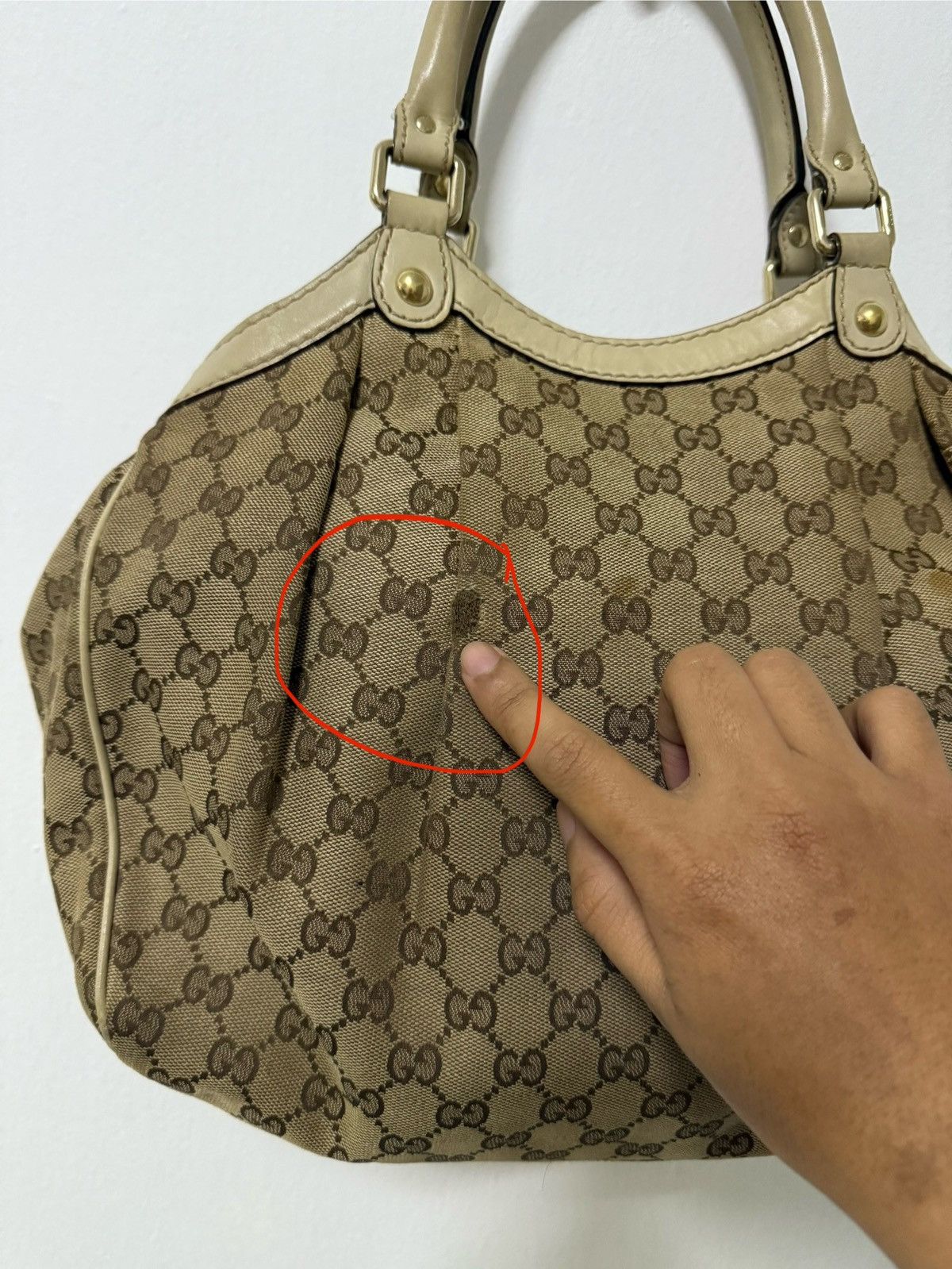 Gucci Gucci Sukey tote bag in beige GG canvas Size ONE SIZE - 9 Thumbnail
