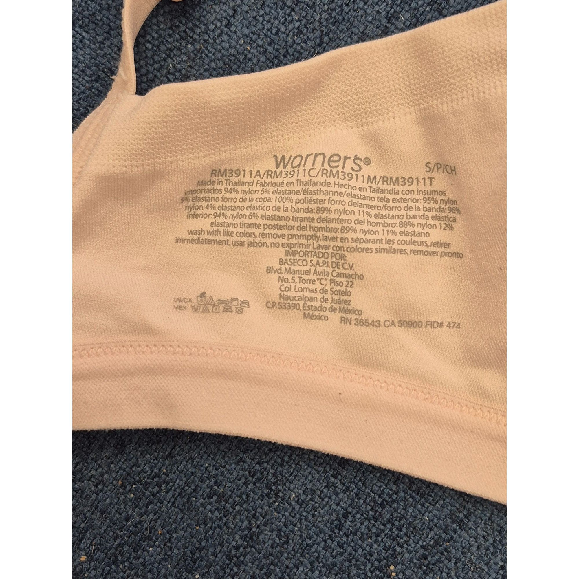 Other Warners Womens Light Pink Underwire Bra Size Small Adjustabl Size ONE SIZE - 3 Thumbnail