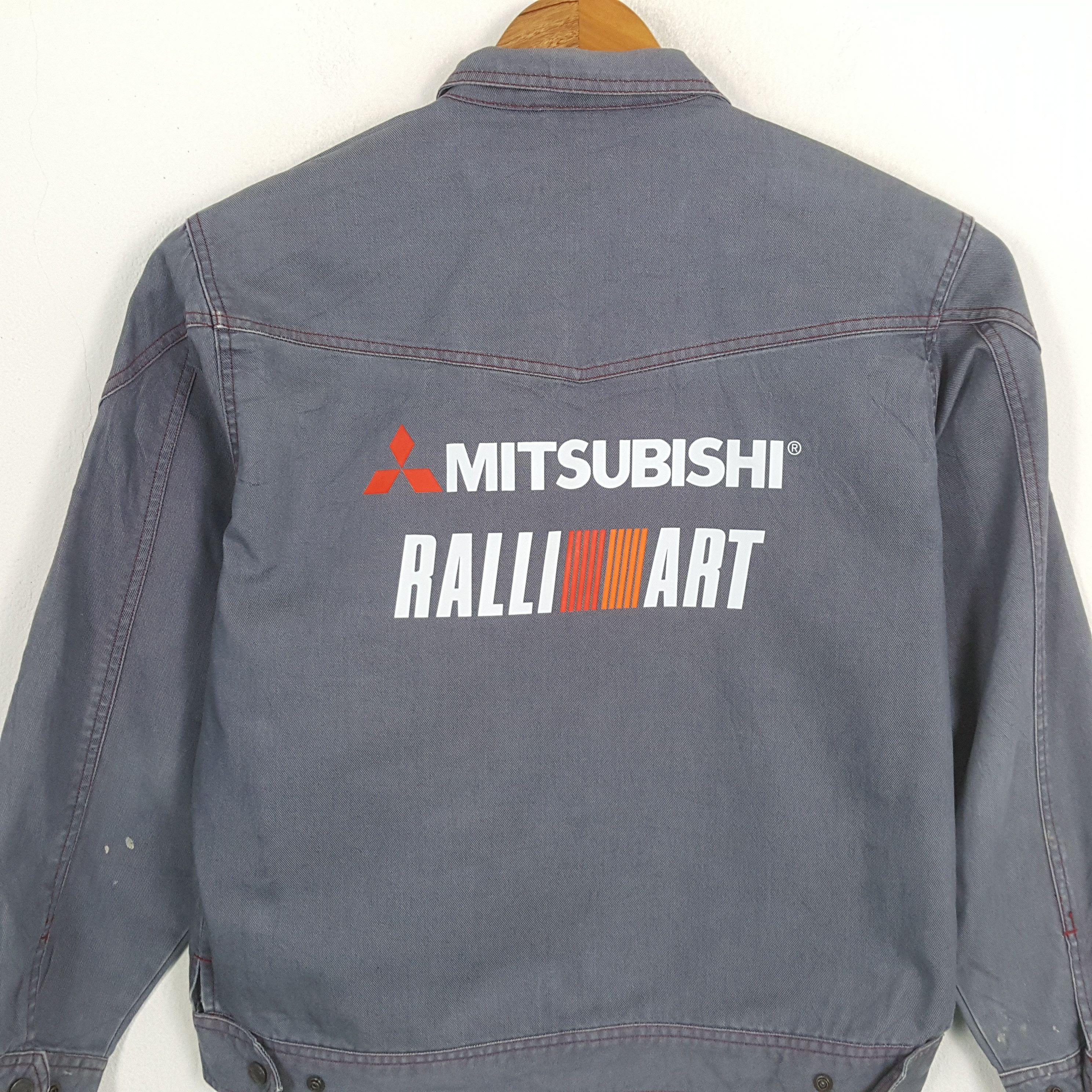 Japanese Brand × Vintage Vintage MITSUBISHI RALLI ART Japanese Racing Custom Jacket Size US M / EU 48-50 / 2 - 2 Thumbnail