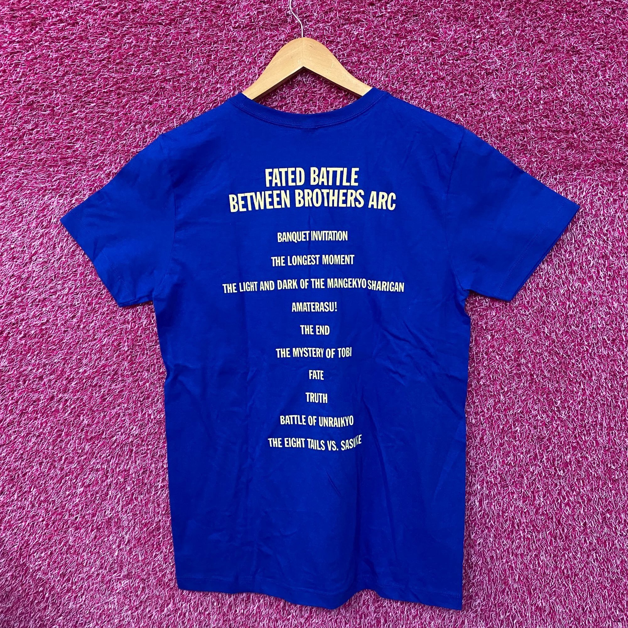 Anime Sasuke & Itachi Uchiha Battle of Bros Naruto Shippuden Tee M Size US M / EU 48-50 / 2 - 3 Thumbnail