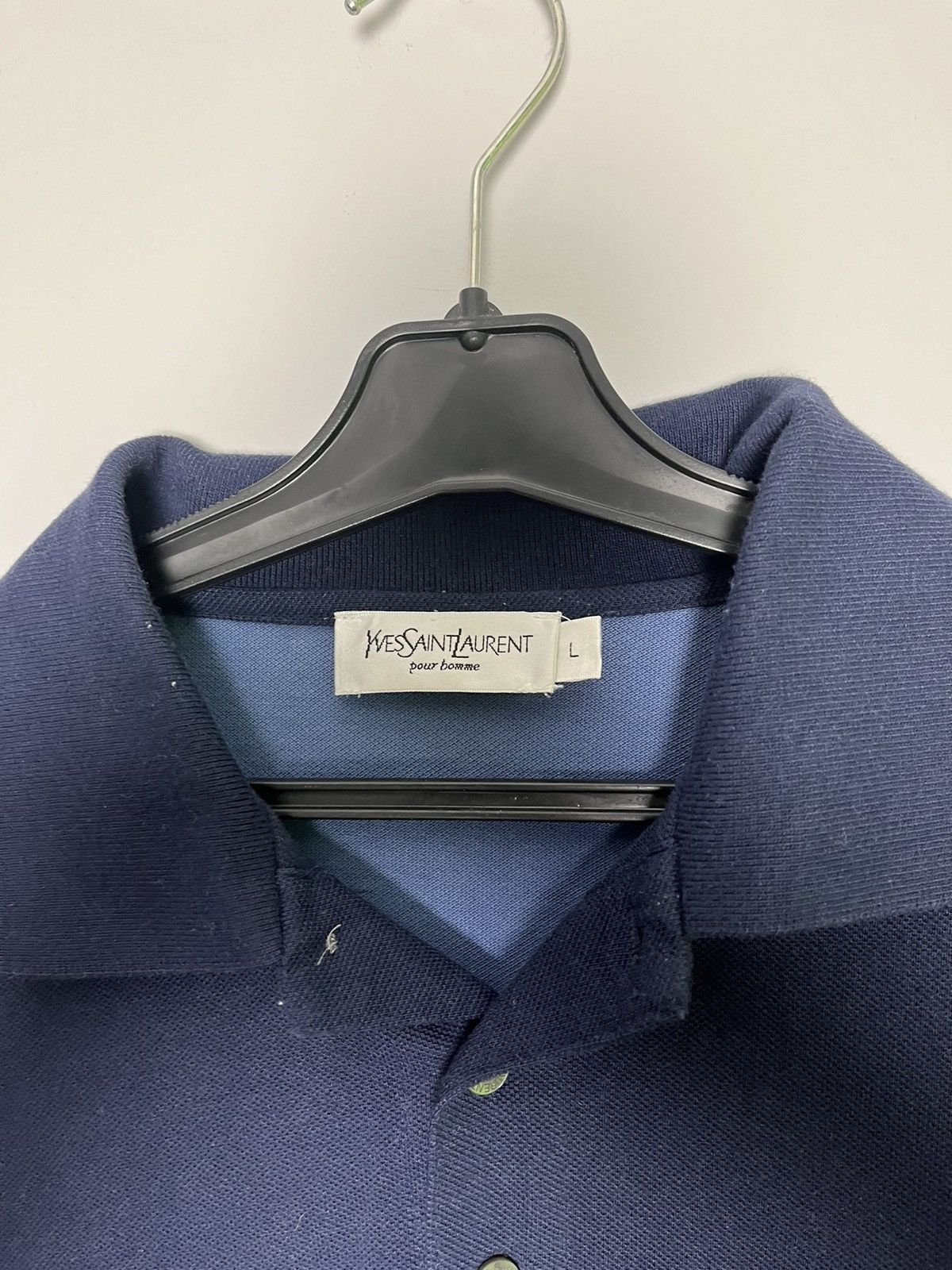 Yves Saint Laurent Yves saint Laurent polo tshirt big logo Size US L / EU 52-54 / 3 - 3 Thumbnail