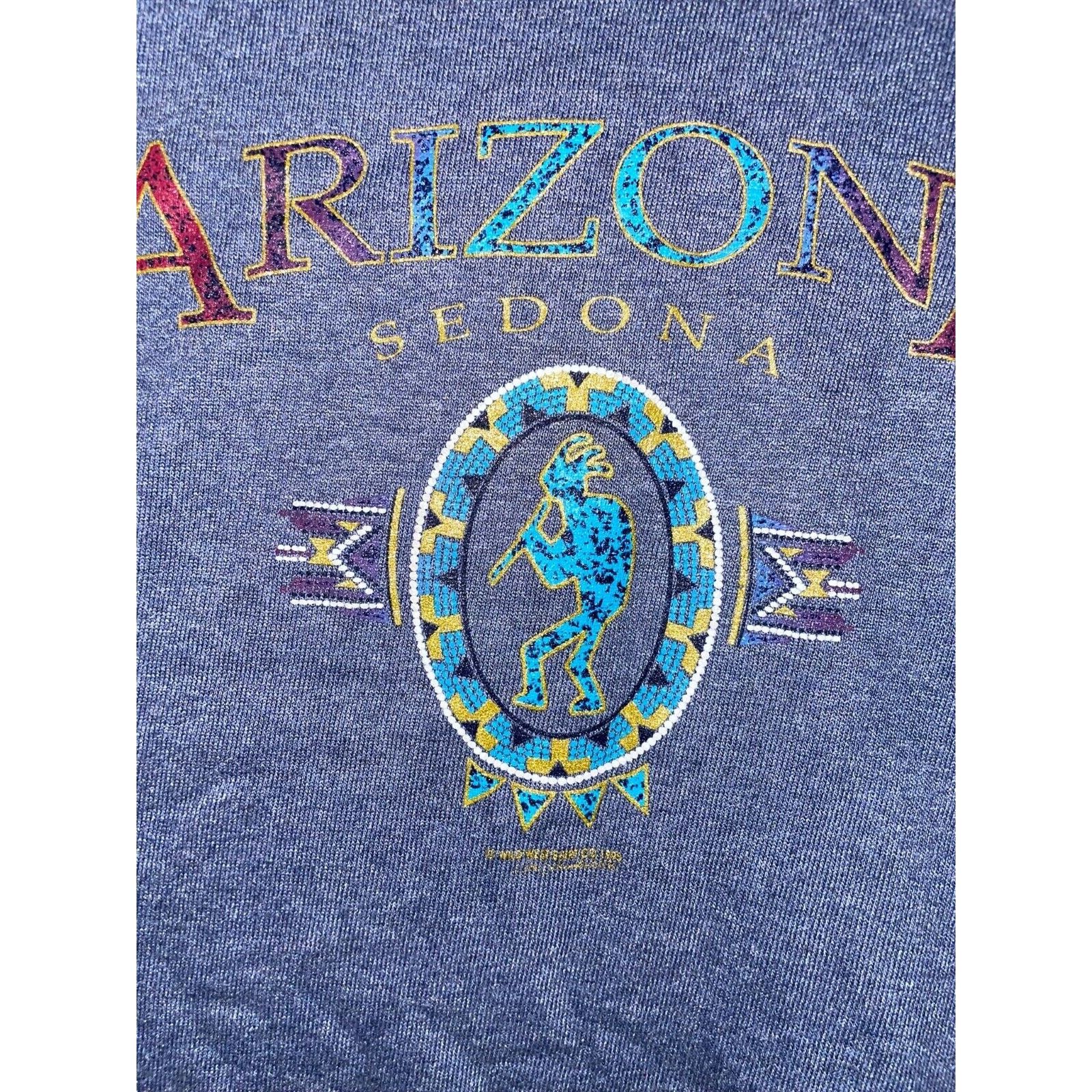Jerzees Vintage Sedona Shirt Blue AZ Arizona Native Tee 90s VTG L Size US L / EU 52-54 / 3 - 5 Thumbnail