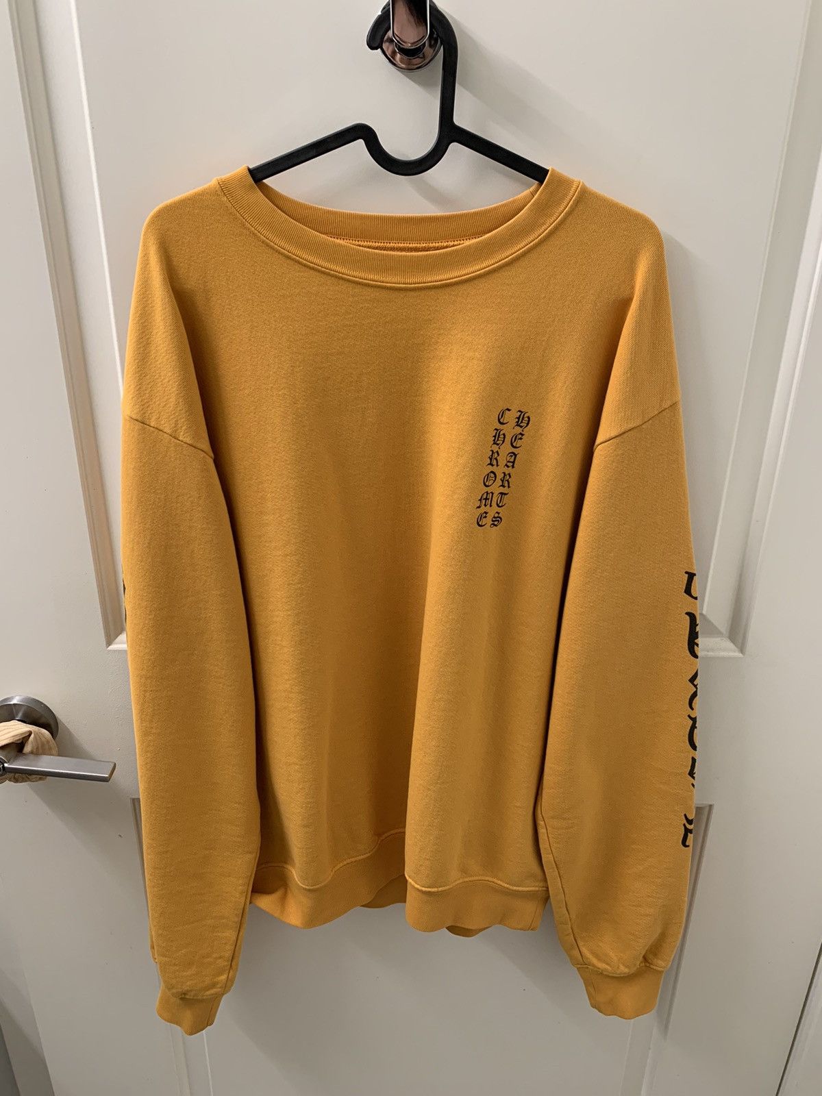 Chrome Hearts Chrome Hearts Yellow Crew Neck Size US M / EU 48-50 / 2 - 1 Thumbnail