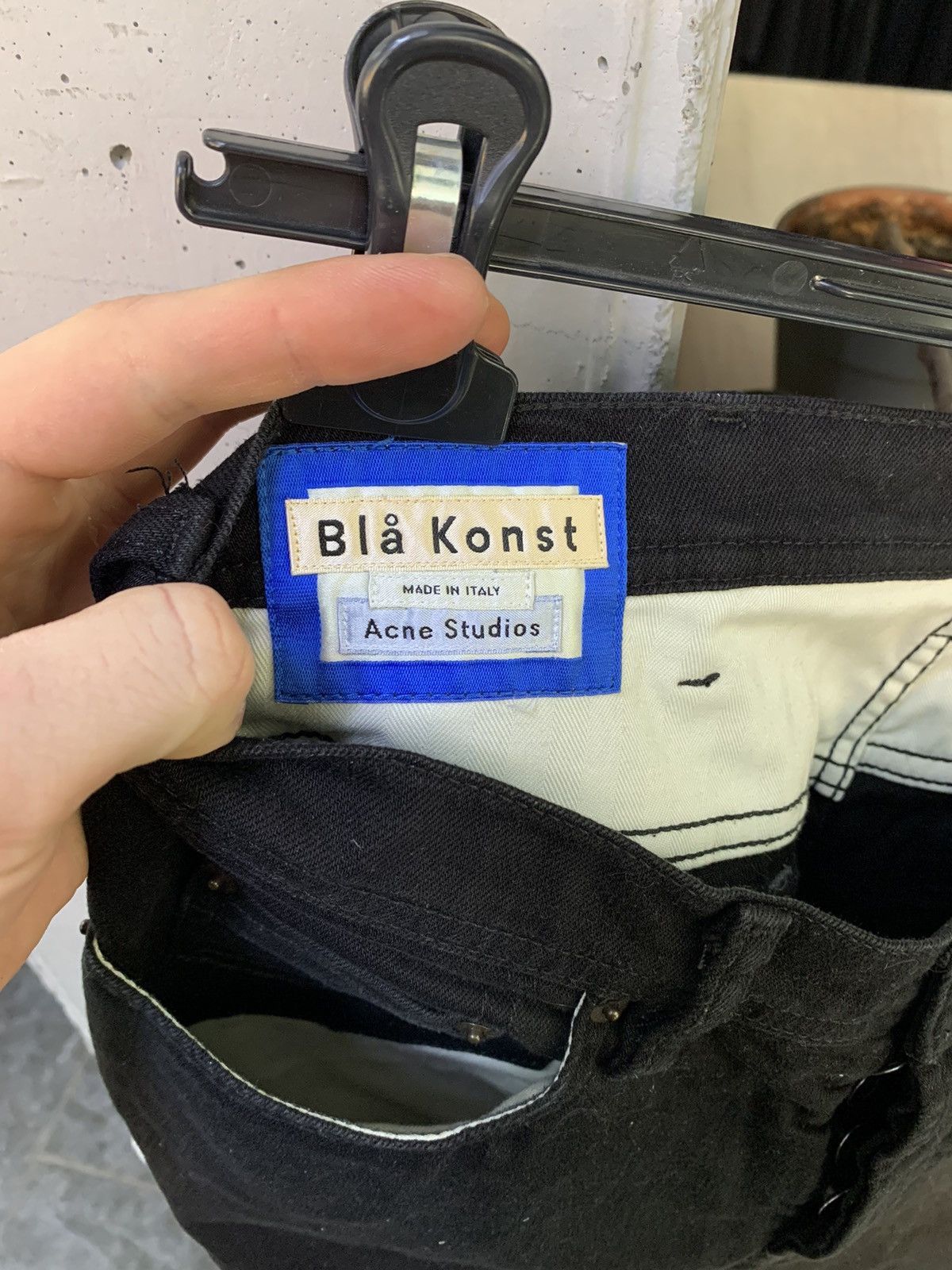 Acne Studios Acne Studios Bla Konst River Stay Black Size US 30 / EU 46 - 5 Thumbnail