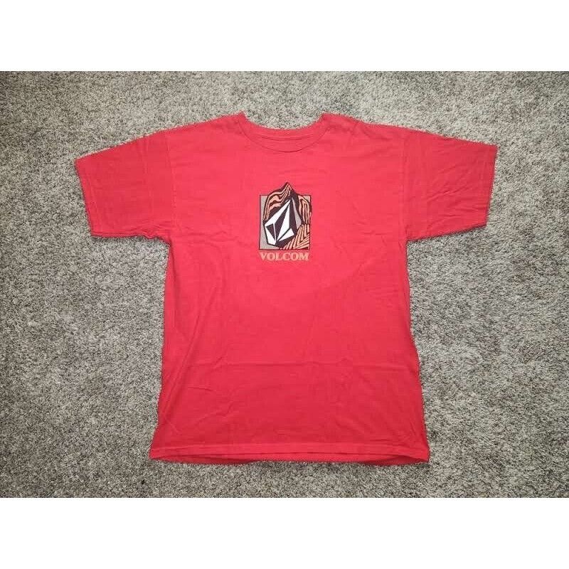 Volcom Volcom Stone Shirt Adult Mens Large Red Box Logo Spell Out Size US L / EU 52-54 / 3 - 1 Thumbnail