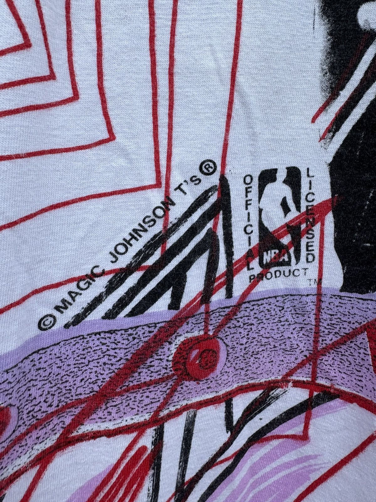 Other Vintage 90s Michael Jordan Tee Magic Johnson AOP Bulls Grail Size US XL / EU 56 / 4 - 13 Thumbnail