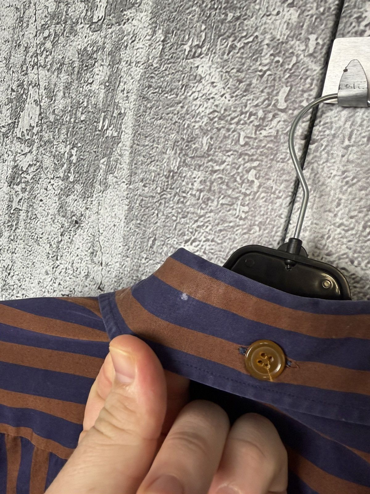 Vivienne Westwood Vivienne Westwood Striped Button Shirt Orb Logo Long Sleeve Size US XL / EU 56 / 4 - 17 Thumbnail