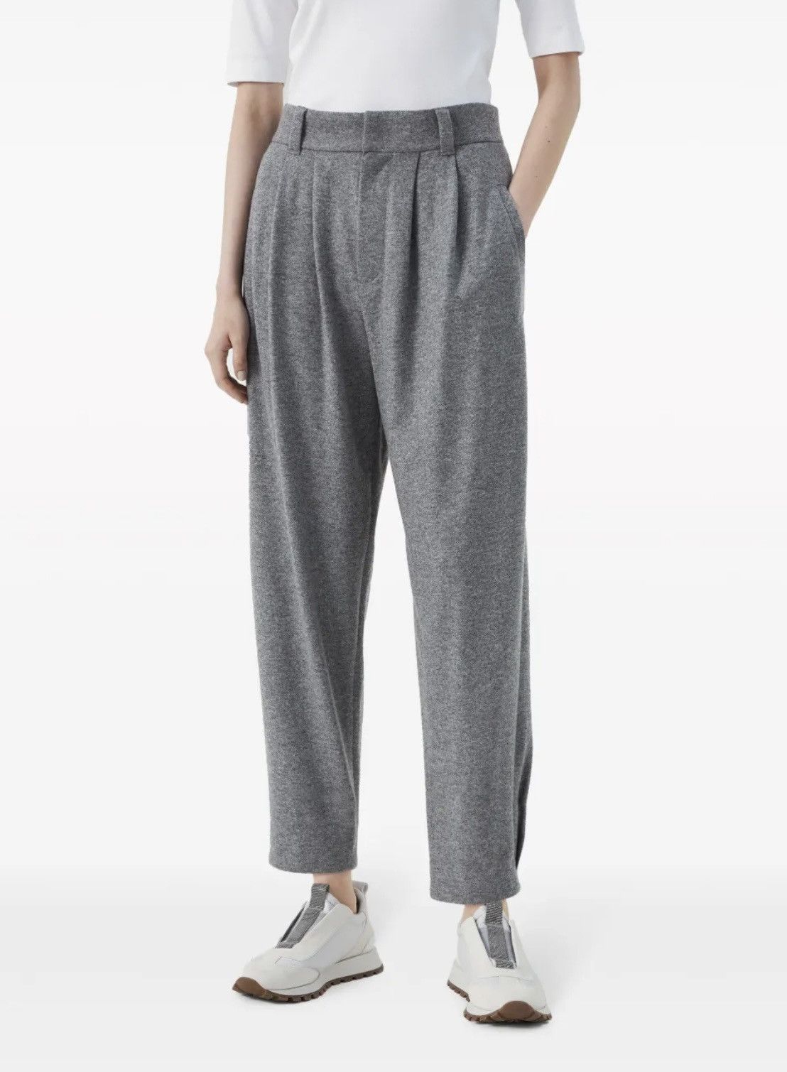 Brunello Cucinelli Brunello Cucinelli cashmere joggers trousers pants luxury S Size 27" / US 4 / IT 40 - 1 Thumbnail