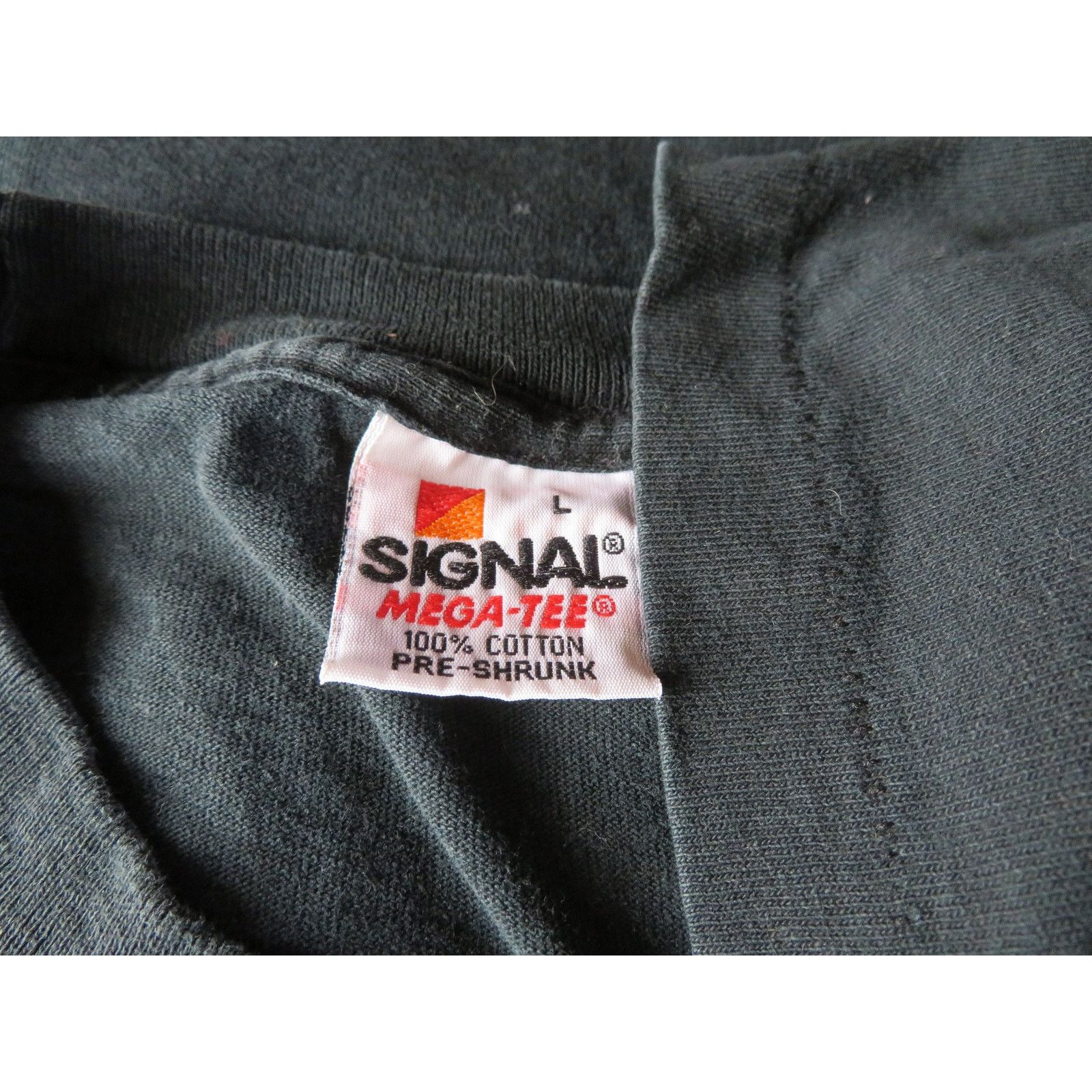 Other 90s Florida Marlins Black Signal T-shirt Made in USA Sz L Size US L / EU 52-54 / 3 - 3 Thumbnail