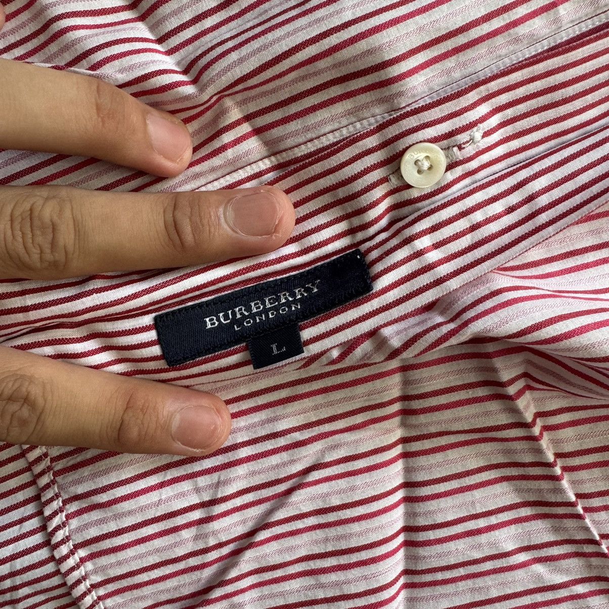 Burberry Vintage Burberry Reversible Stripes Button Up Shirt Size US L / EU 52-54 / 3 - 6 Thumbnail