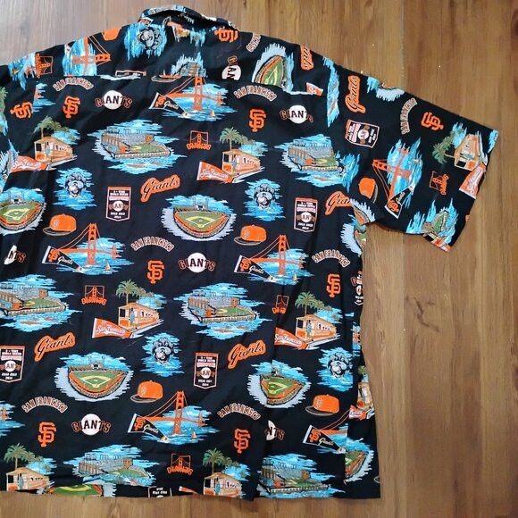Reyn Spooner Vintage Reyn Spooner San Francisco Giants Hawaiian Shirt Size US XXL / EU 58 / 5 - 8 Thumbnail