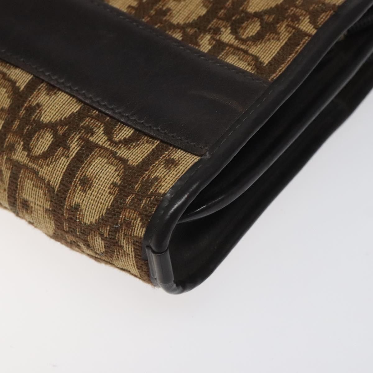 Dior DIOR Trotter Canvas Shoulder Bag Brown Gold Size ONE SIZE - 9 Thumbnail