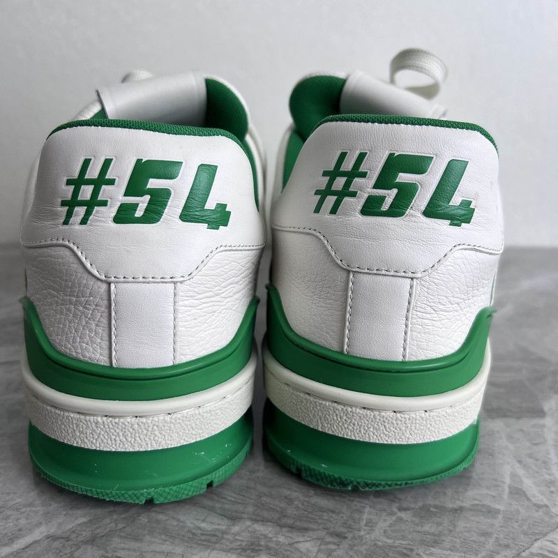 Louis Vuitton Louis Vuitton Trainer Sneakers in White and Green -2508 Size US 8 / EU 41 - 3 Thumbnail