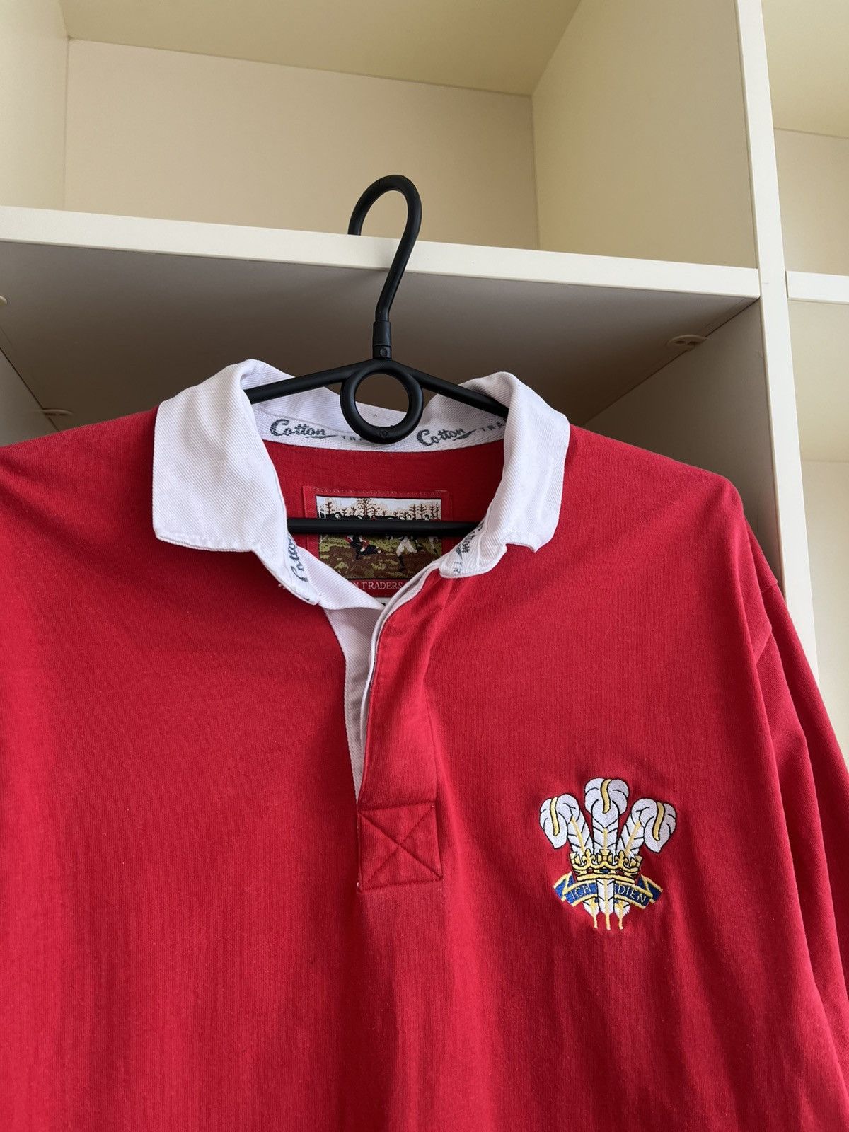 Cotton Traders Vintage Cotton Traders Wales Rugby Shirt Red Long Sleeve Size US S / EU 44-46 / 1 - 5 Thumbnail